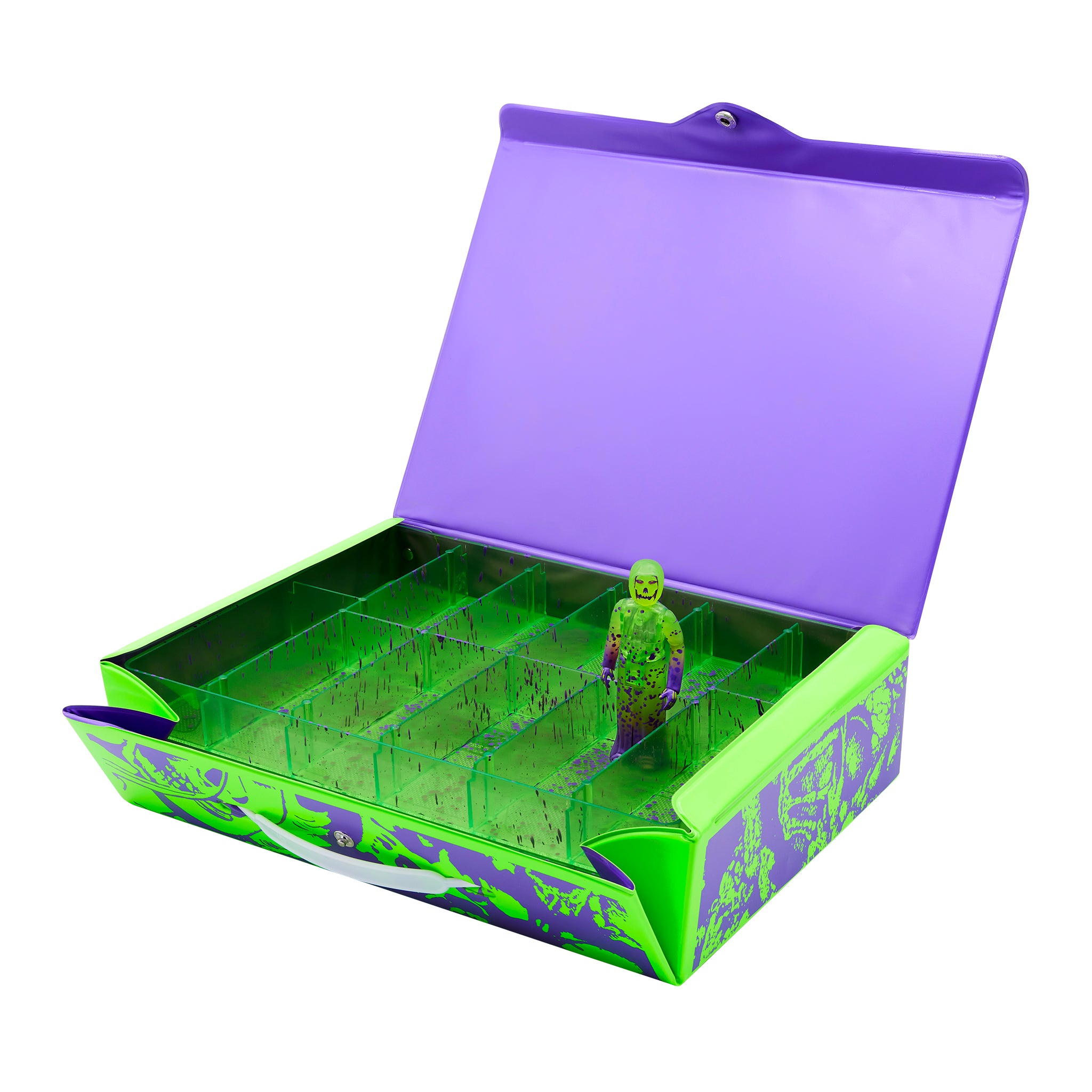Misfits ReAction Figures - Carry Case with Fiend (Neon Green Purple)