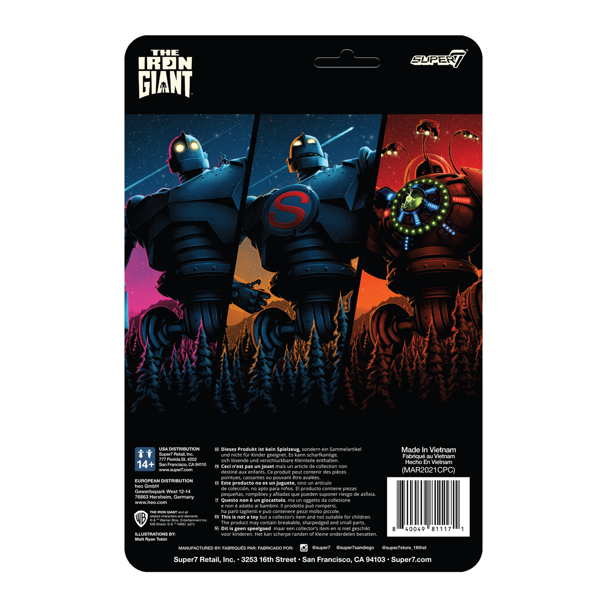 The Iron Giant ReAction Figure The Iron Giant (with Hogarth Hughes