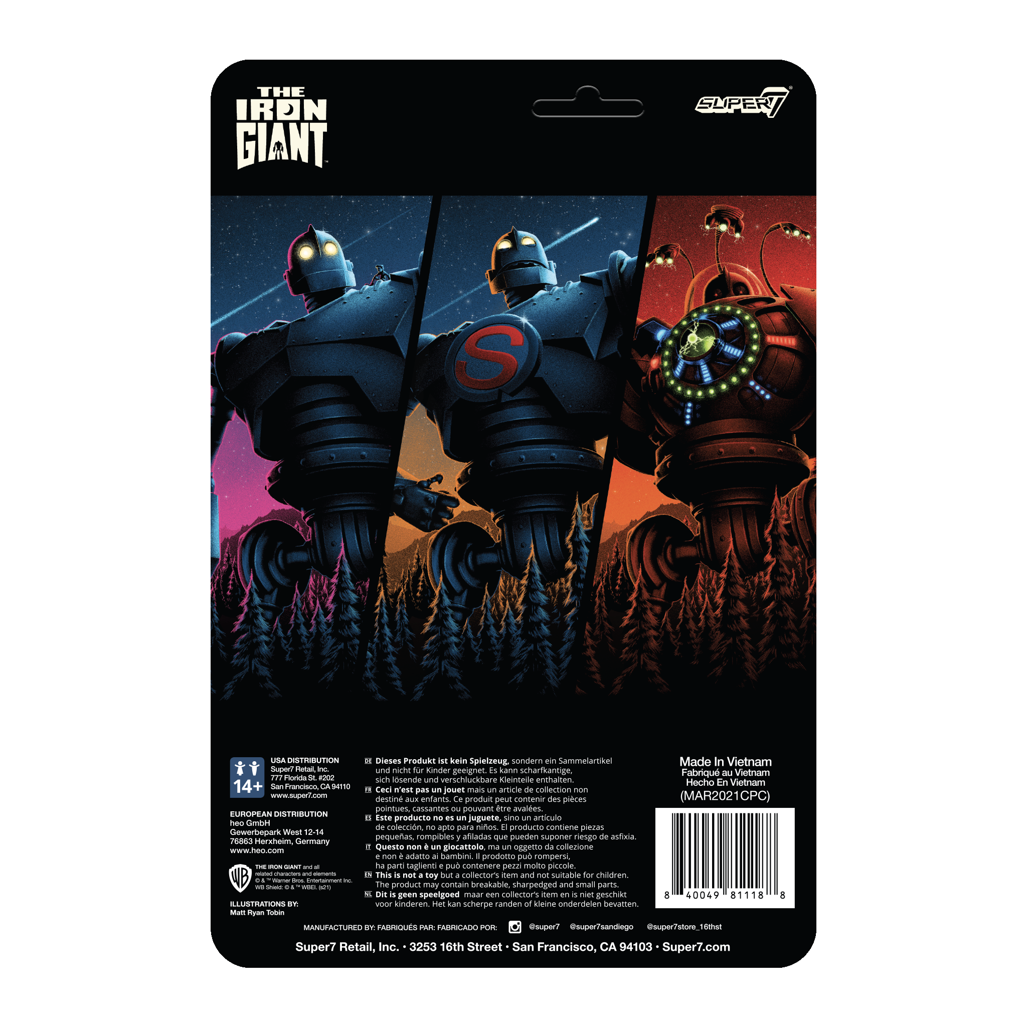 The Iron Giant ReAction Figure - Super Iron Giant