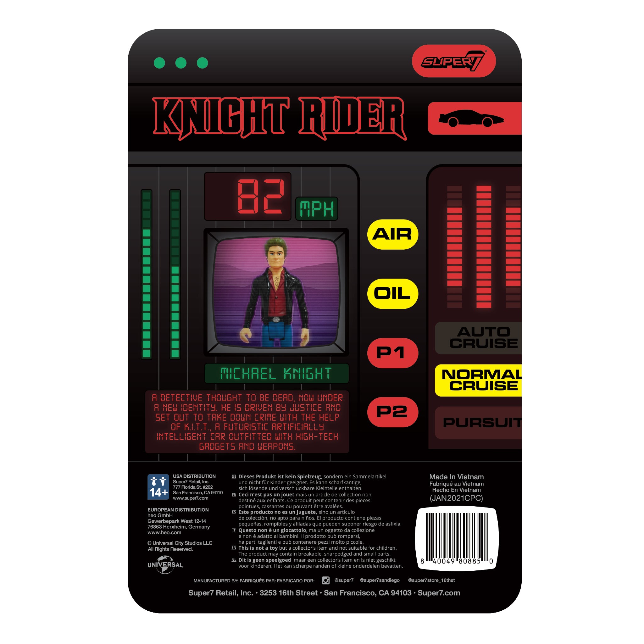 Knight Rider ReAction Figure - Michael Knight