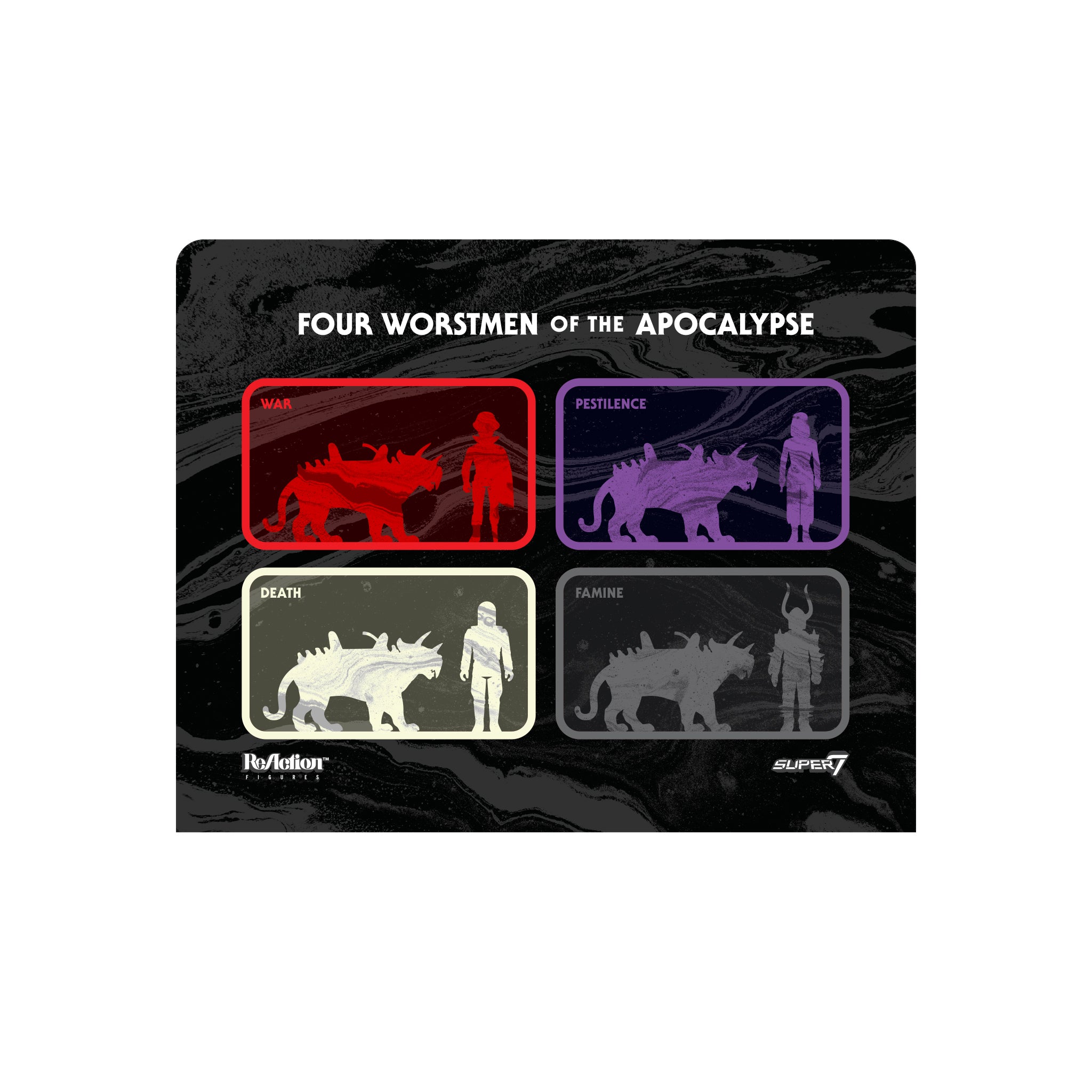 The Four Worstmen of the Apocalypse ReAction Figure - Captain Deadstar and War Jaguar