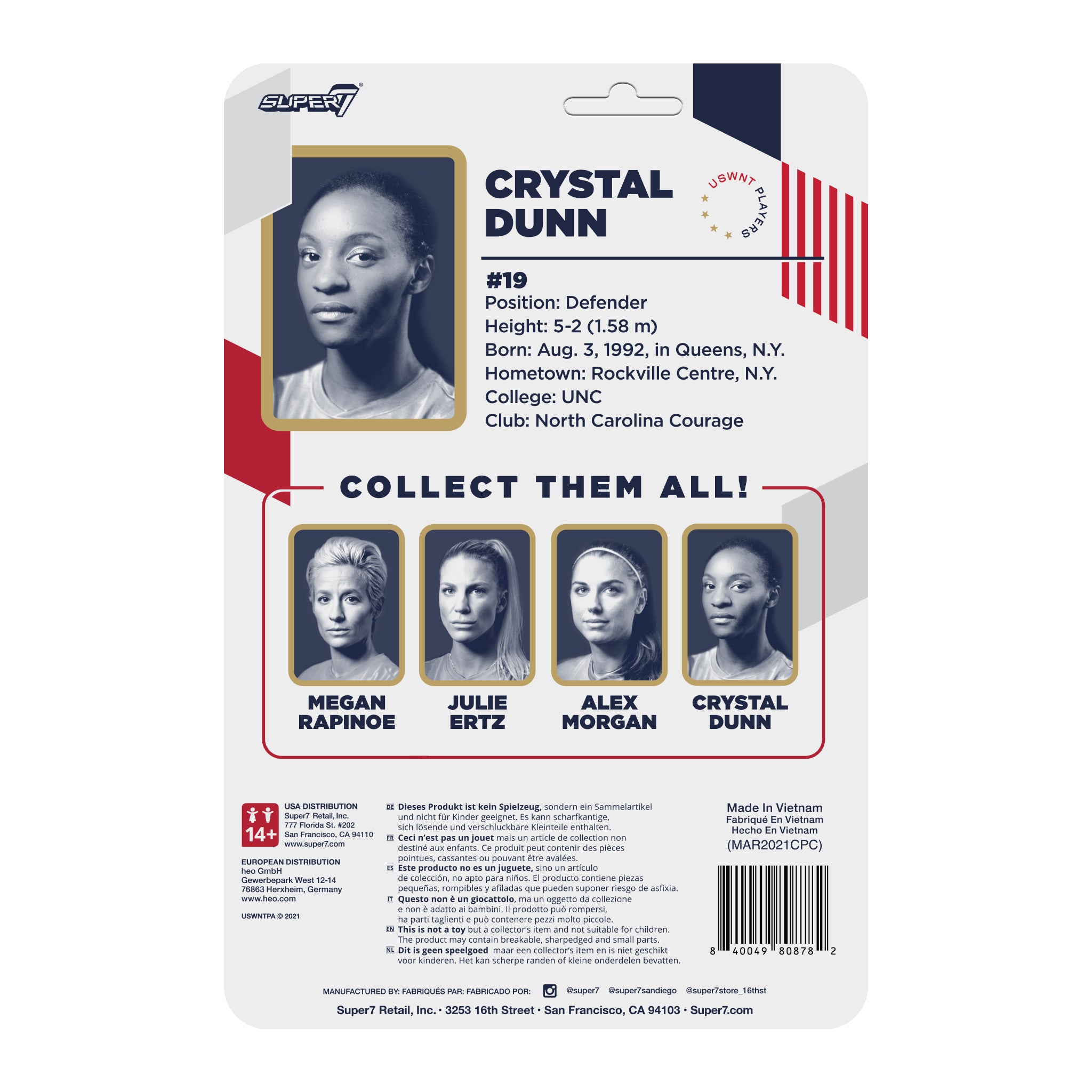 USWNT Players Supersports Figure - Crystal Dunn