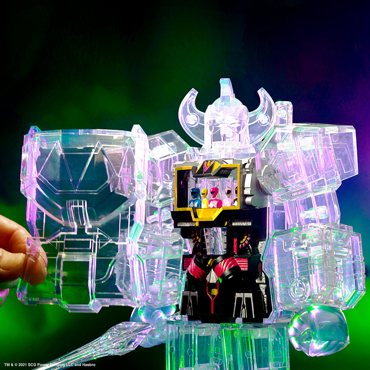 Mighty Morphin Power Rangers Super Cyborg - Megazord (Clear)