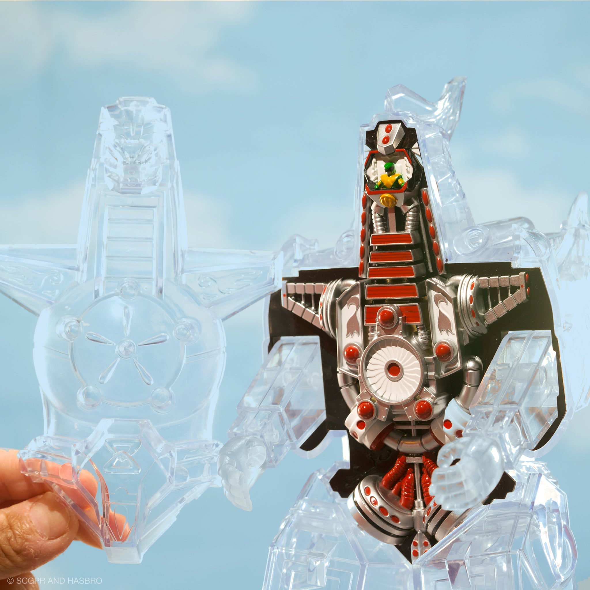 Mighty Morphin Power Rangers Super Cyborg - Dragonzord (Clear)
