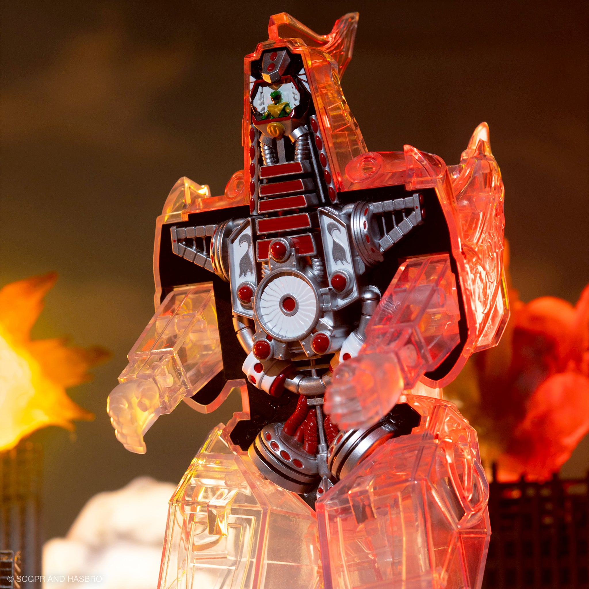 Mighty Morphin Power Rangers Super Cyborg - Dragonzord (Clear)