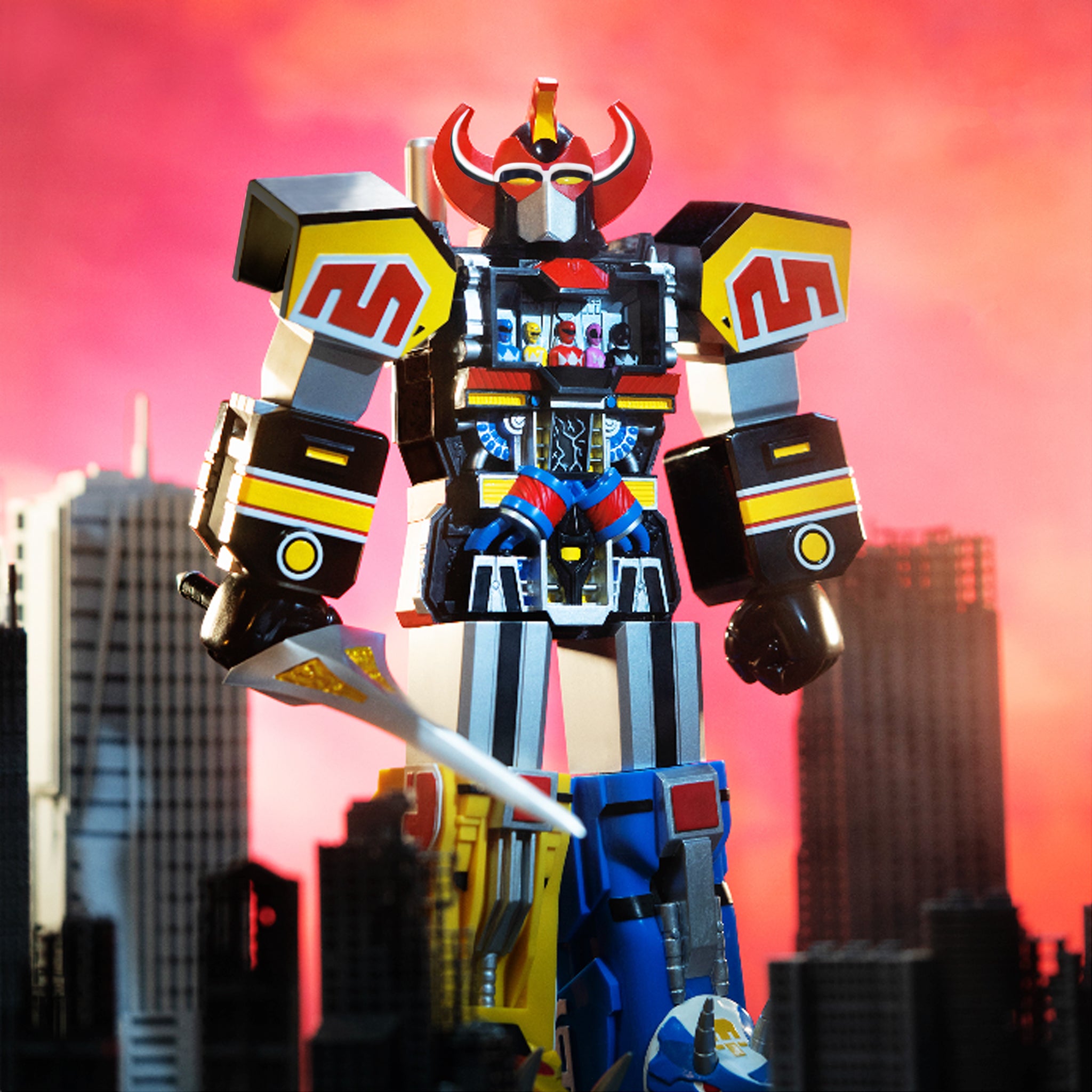 Mighty Morphin Power Rangers Super Cyborg - Megazord (Original)