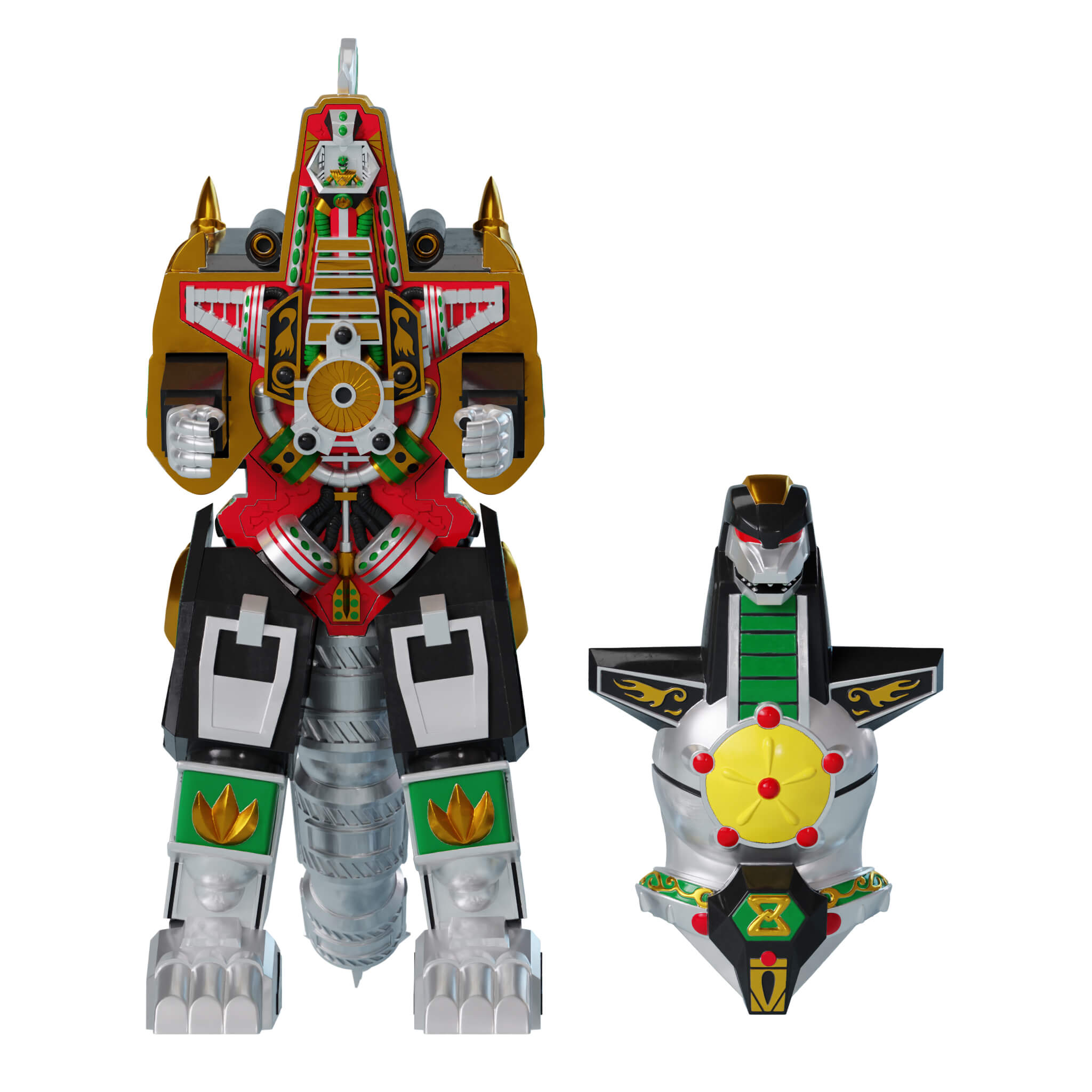 Mighty Morphin Power Rangers Super Cyborg - Dragonzord (Full Color)
