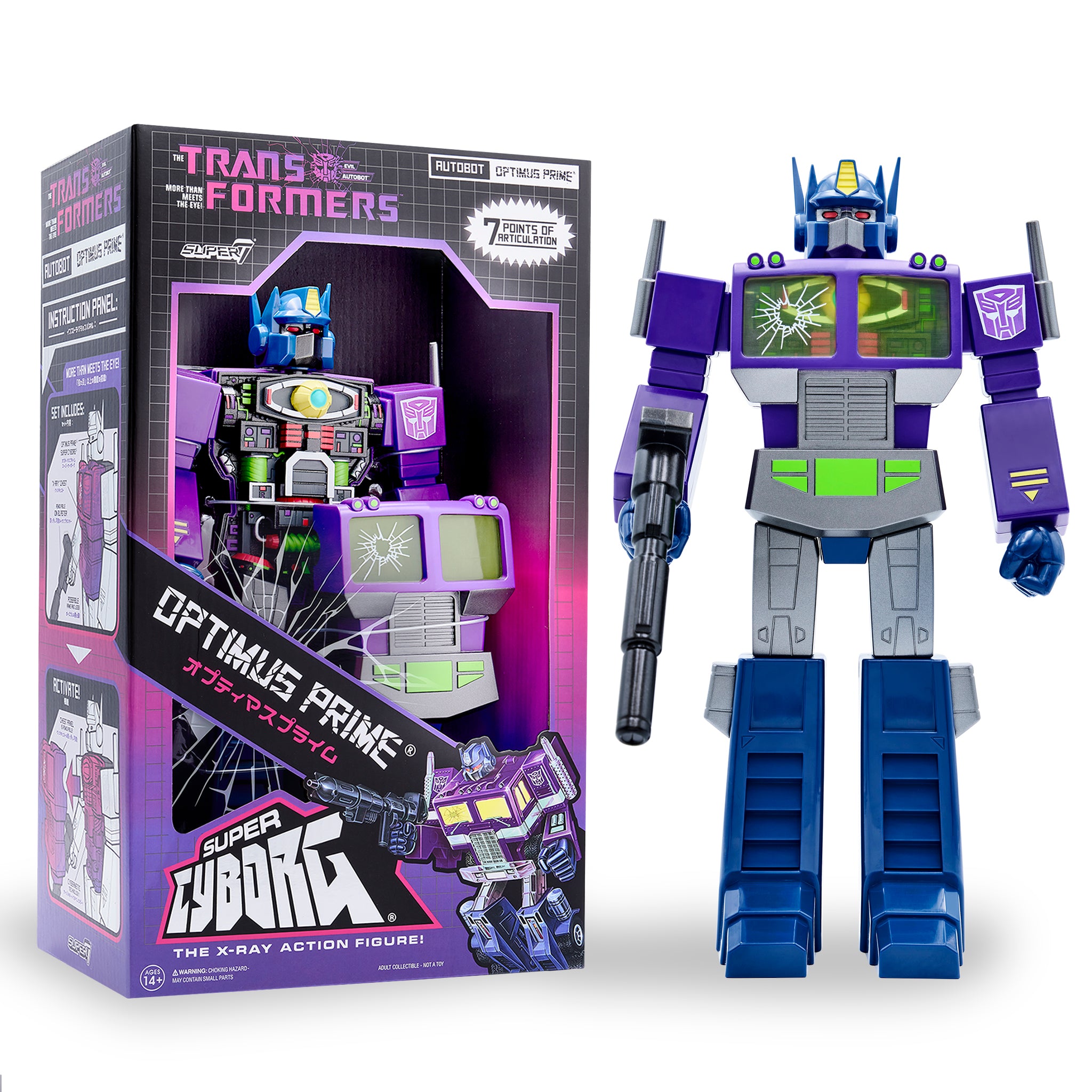 Transformers Super Cyborg - Optimus Prime (Shattered Glass Purple)
