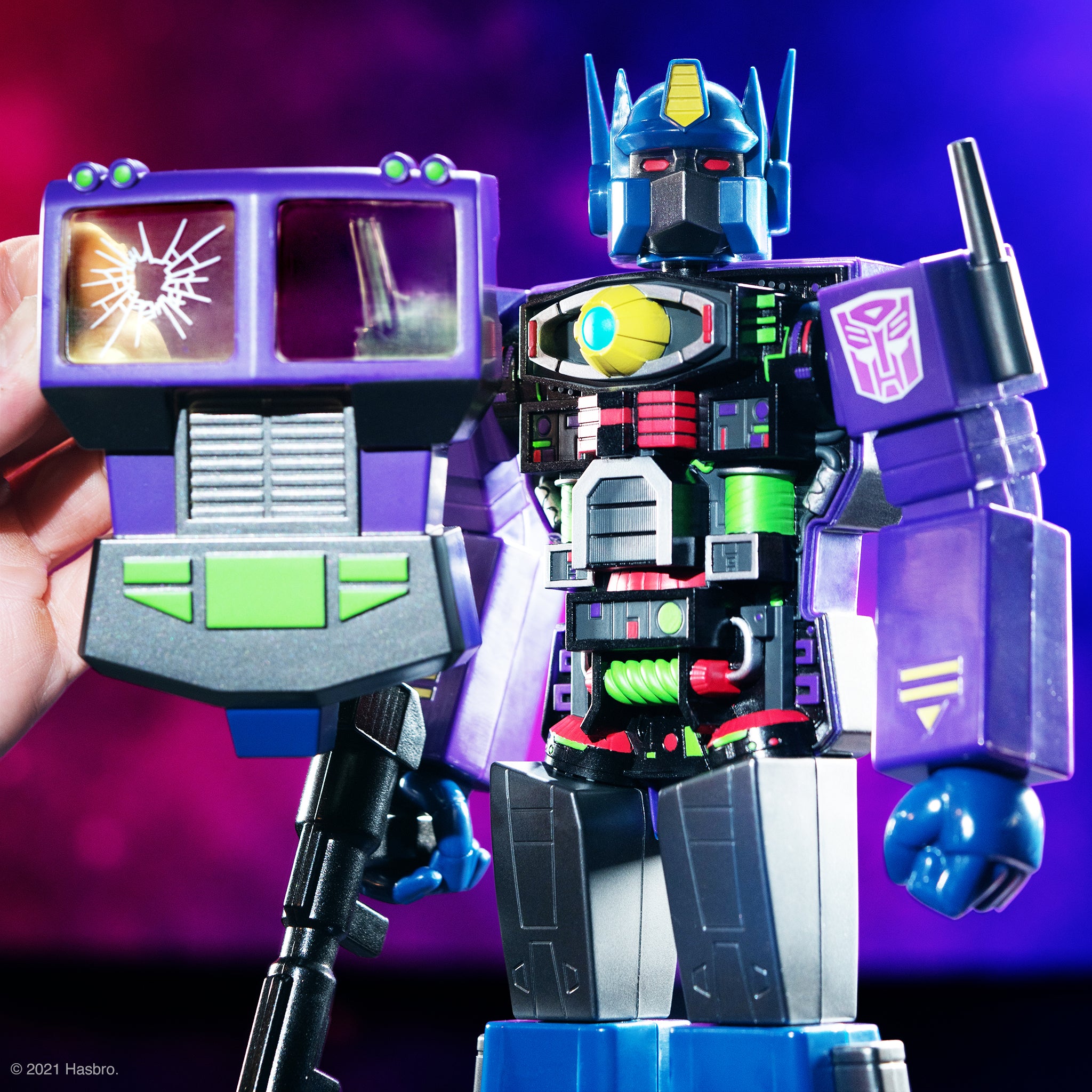 Transformers Super Cyborg - Optimus Prime (Shattered Glass Purple)