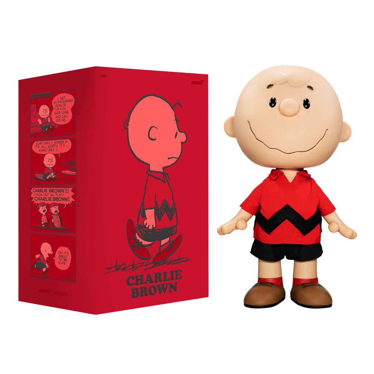 Peanuts Supersize - Charlie Brown (Red Shirt) – Super7