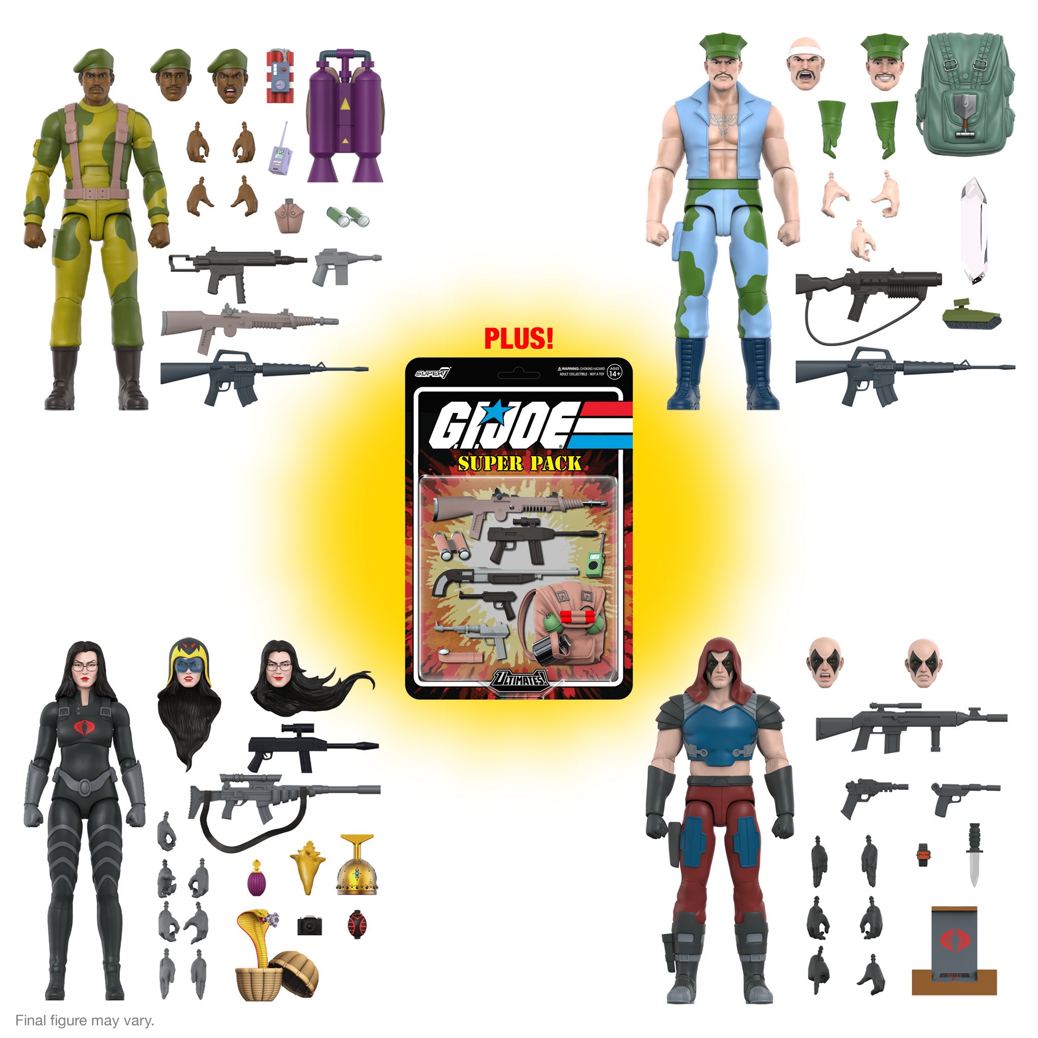 G.I. Joe ULTIMATES! Wave 4 - Baroness, Gung-Ho, Stalker & Zartan (+ Super Pack)