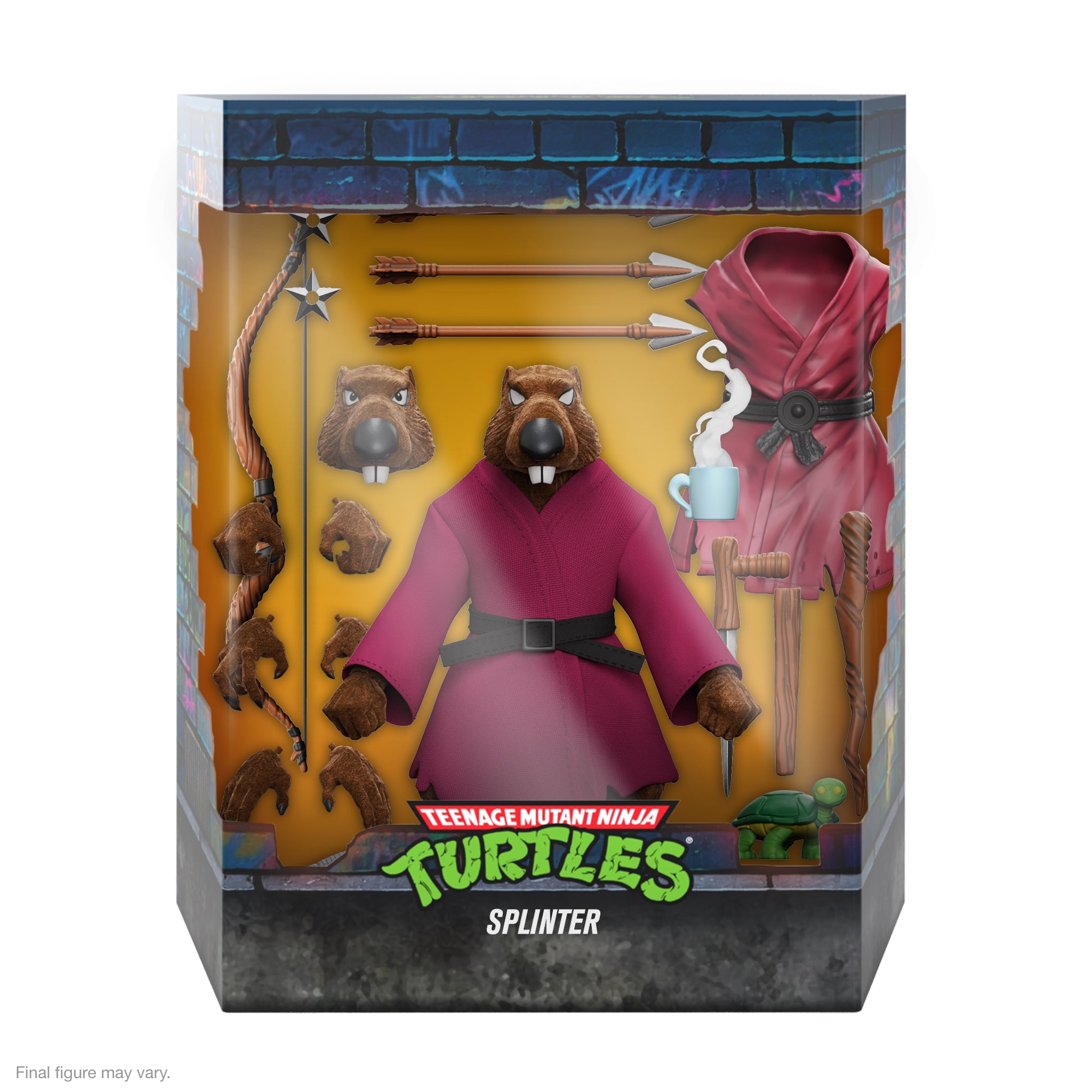Teenage Mutant Ninja Turtles ULTIMATES! Wave 9 - Splinter (Flocked)