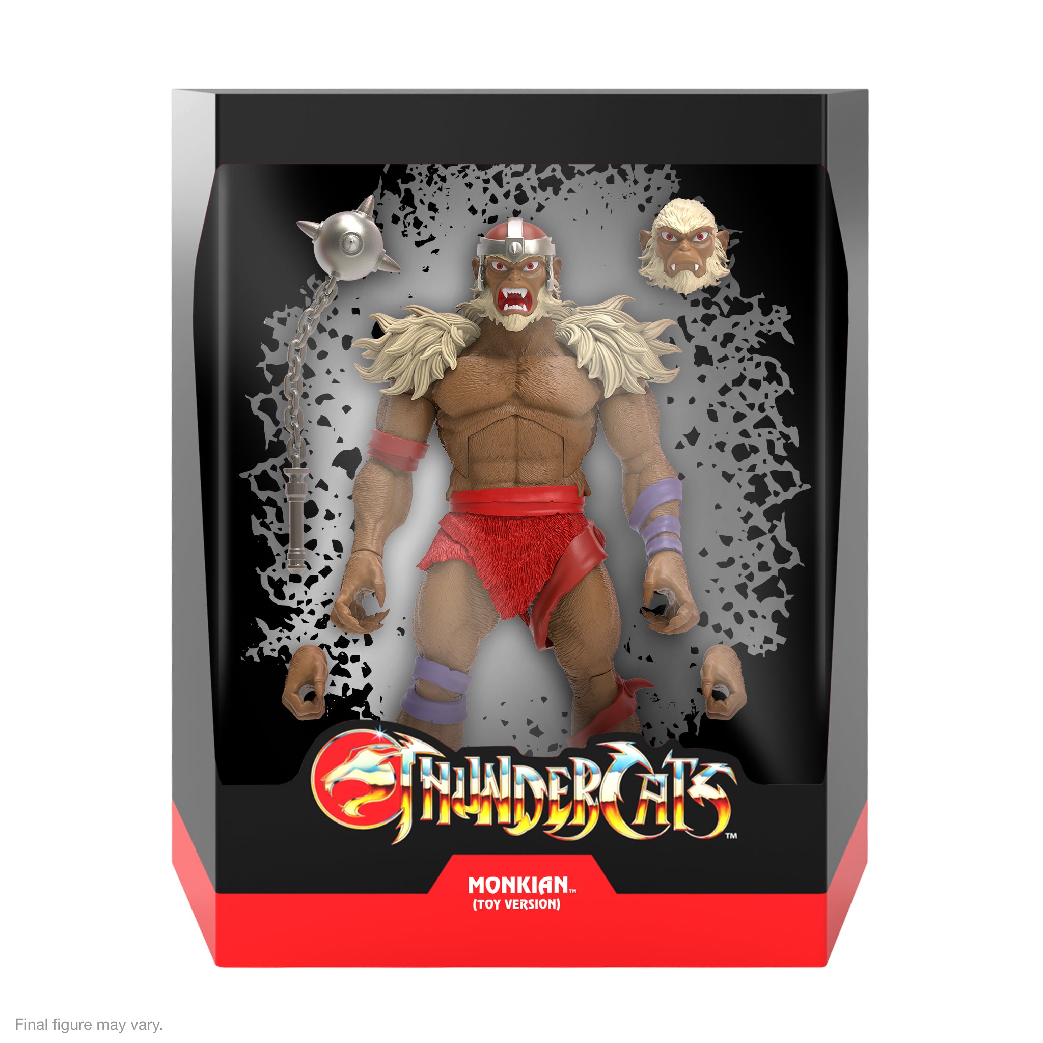 Monkian toy figure from ThunderCats ULTIMATES Wave 6 in packaging with chain weapon and ThunderCats logo