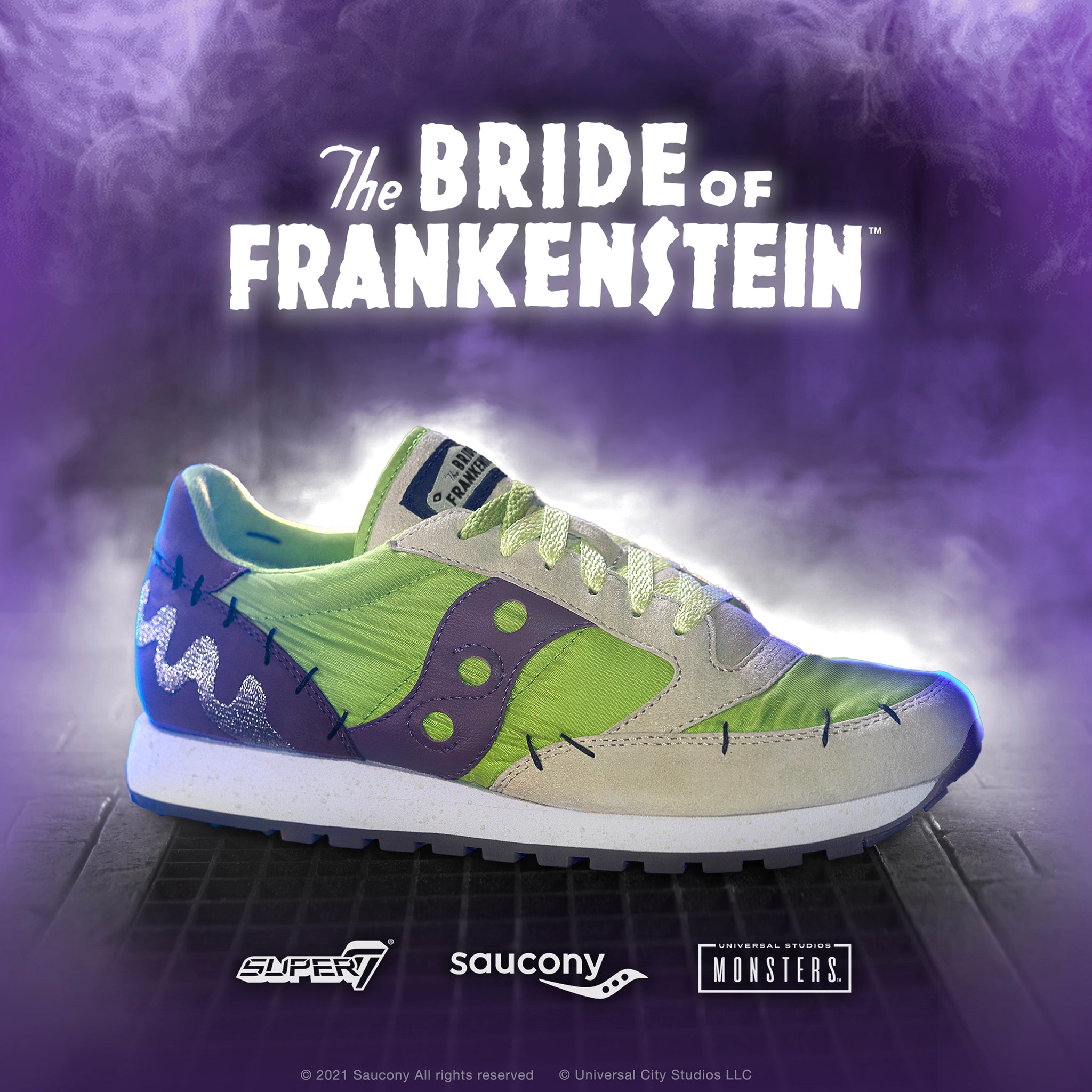 Super7 Saucony Universal Monsters Shoe - Bride of Frankenstein