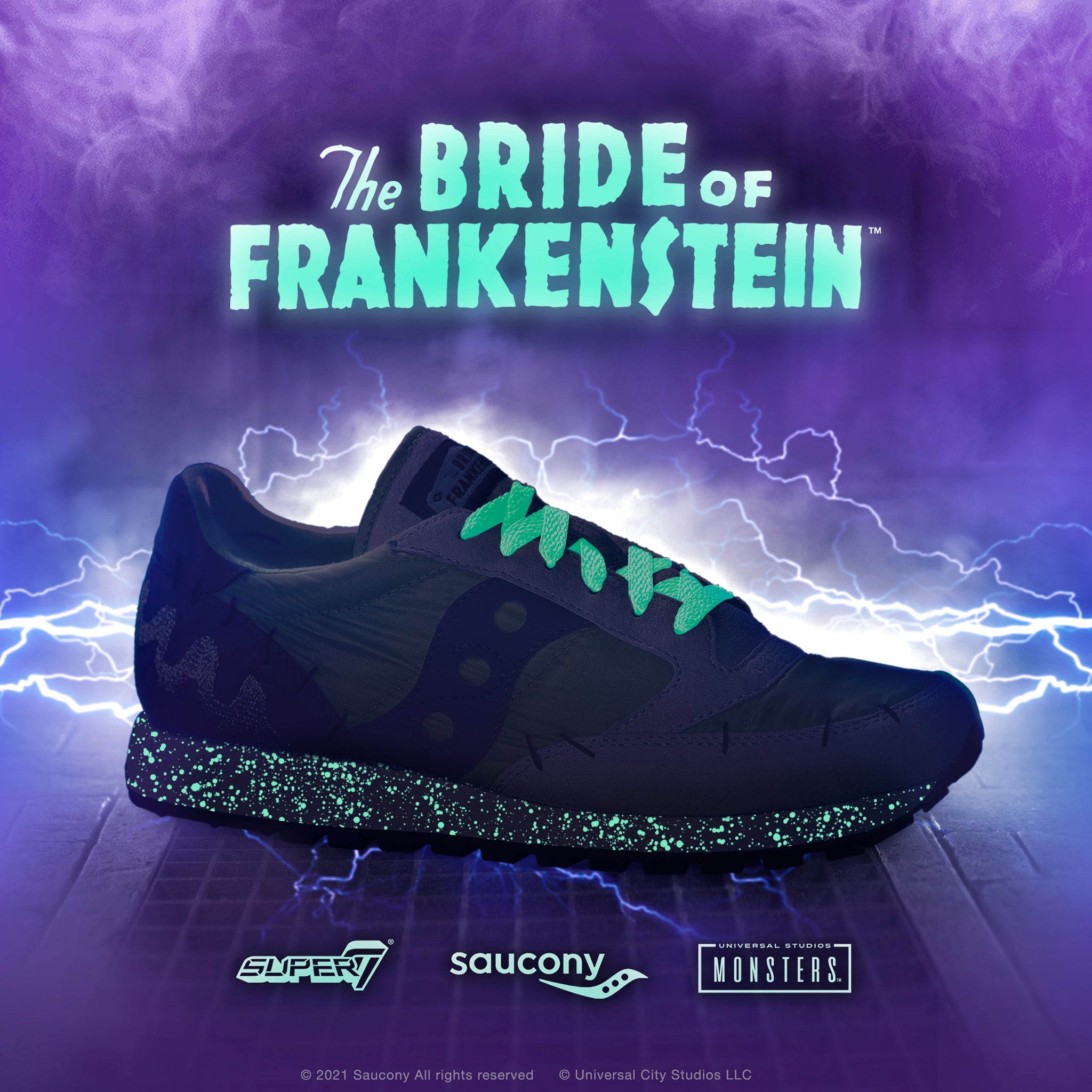 Super7 Saucony Universal Monsters Shoe - Bride of Frankenstein