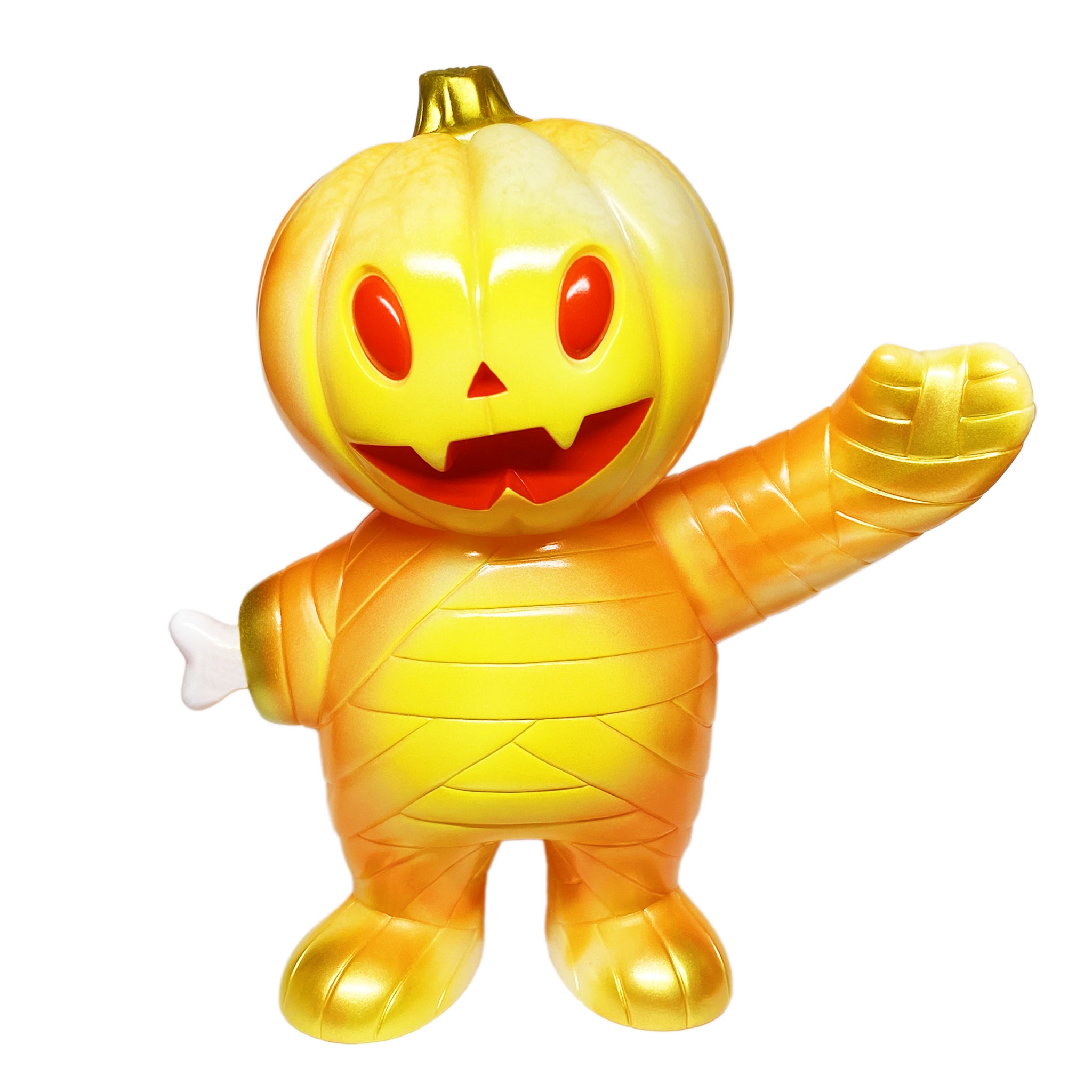 Super7 Japanese Vinyl - Pumpkin Boy (Glow-In-The-Dark Orange Swirl)