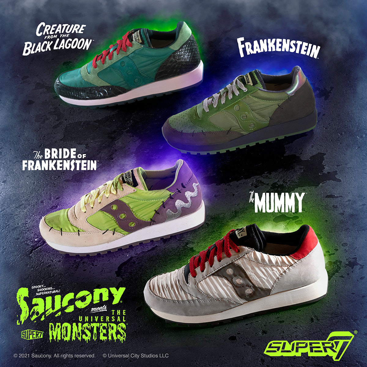 Alive! Super7 Saucony Up Again for Monsters Sh