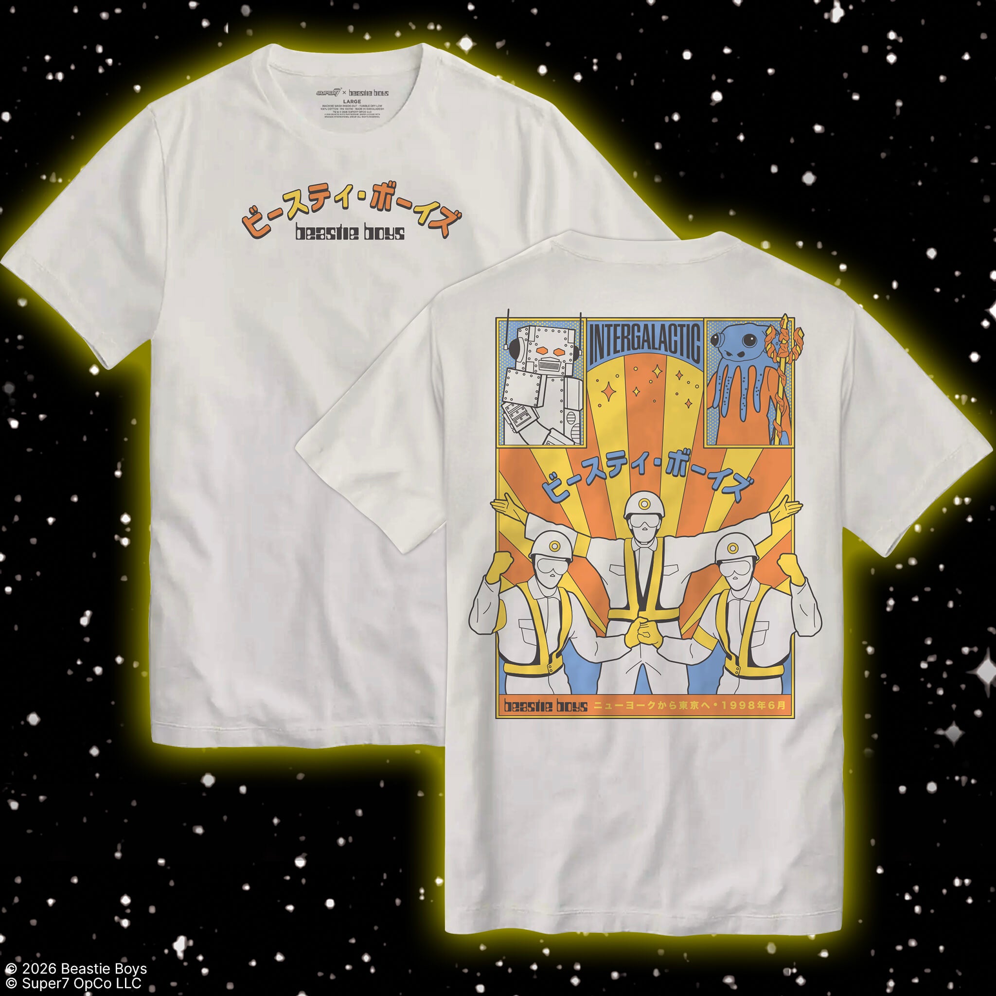 Beastie Boys Intergalactic Bundle - Ad-Rock, MCA, Mike D & T-Shirt