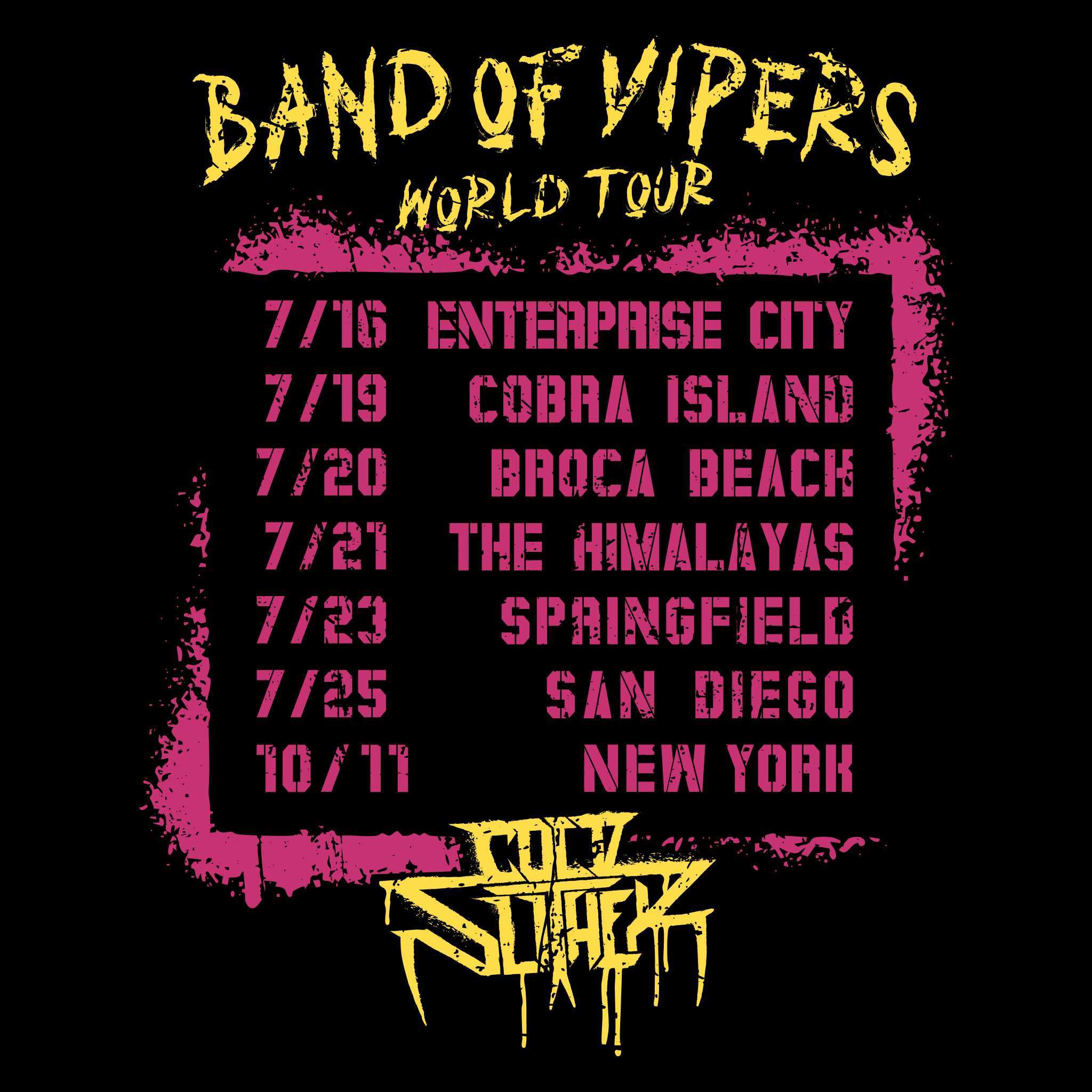 G.I. Joe T-Shirts - Cold Slither Tour Tee (NYCC)