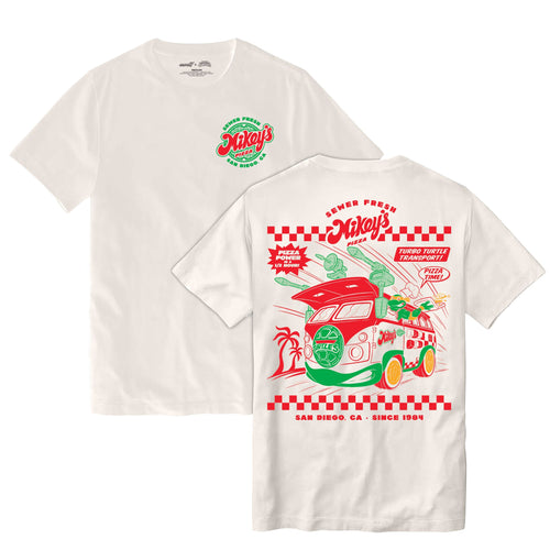 Teenage Mutant Ninja Turtles T-Shirts - Mikey's Pizza & Turtle Van