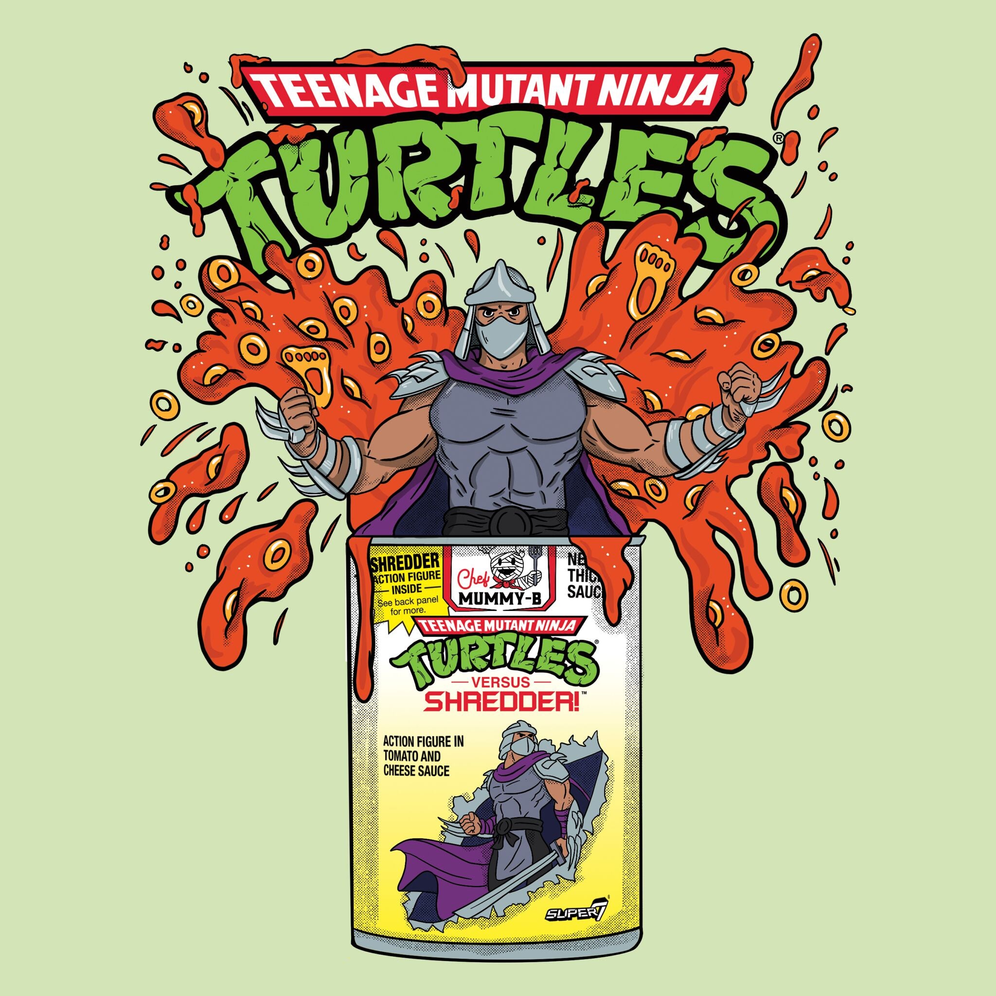 Teenage Mutant Ninja Turtles T-Shirts - Shredder / Pasta Can