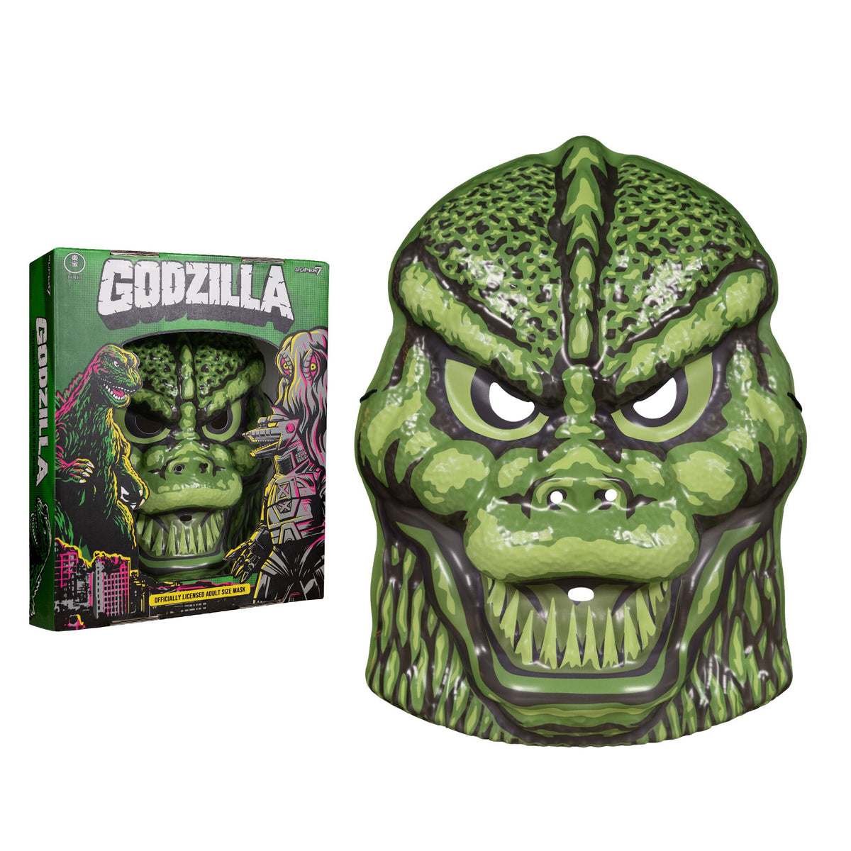 Custom Godzilla Mask Toho Mask W1 - Godzilla (Glow) – Super7