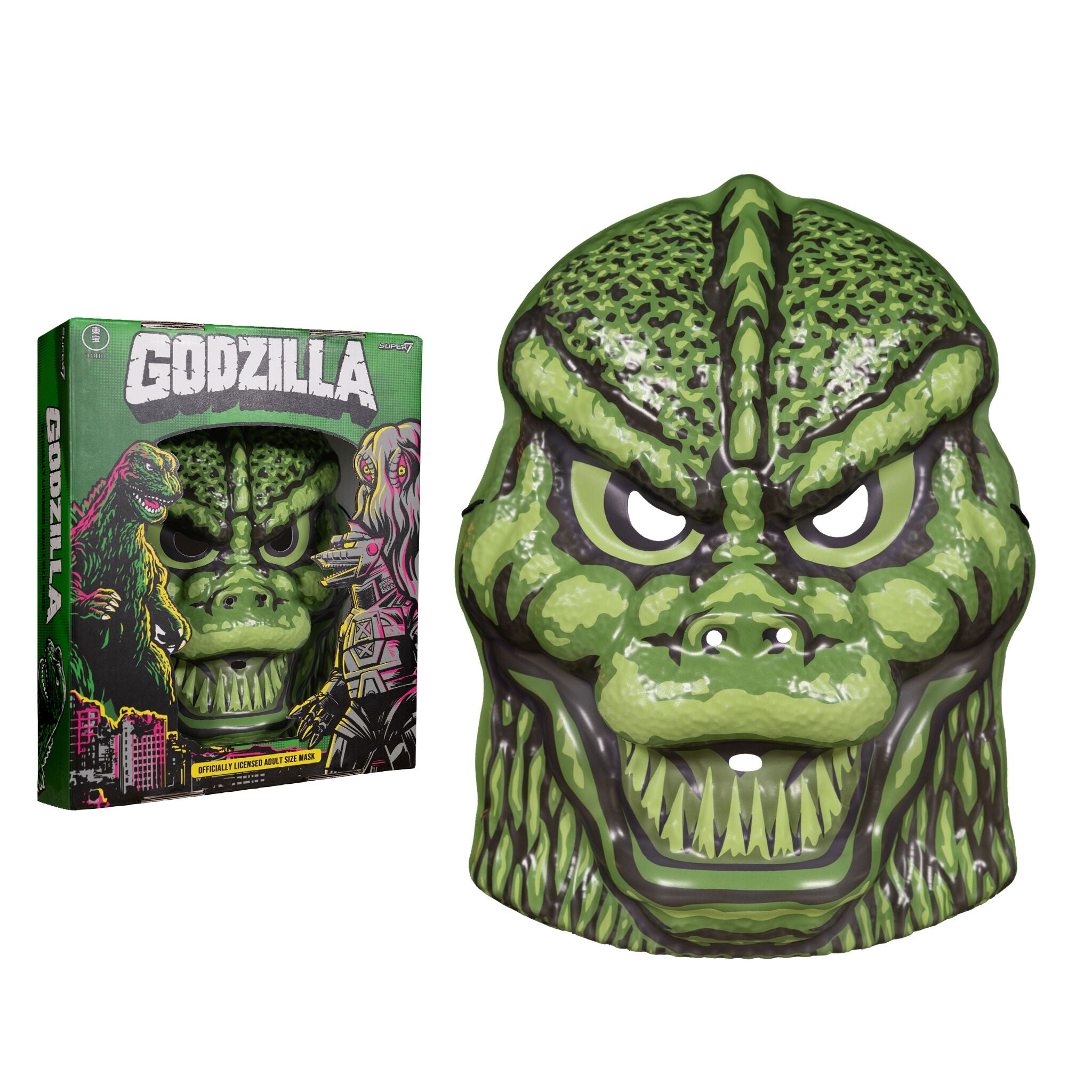 Toho Masks Set of 3 - Mechagodzilla, Hedorah & Godzilla Glow