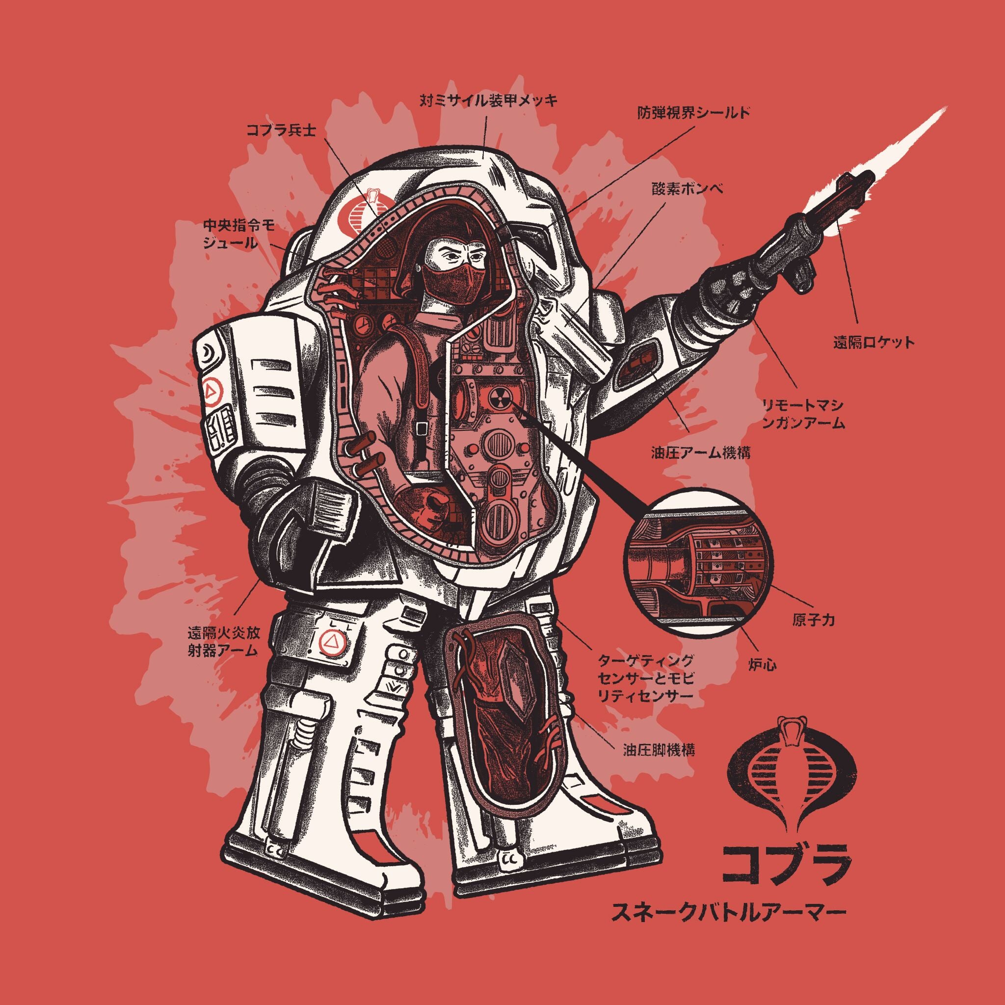 G.I. Joe Snake Armor Dissection T-shirt