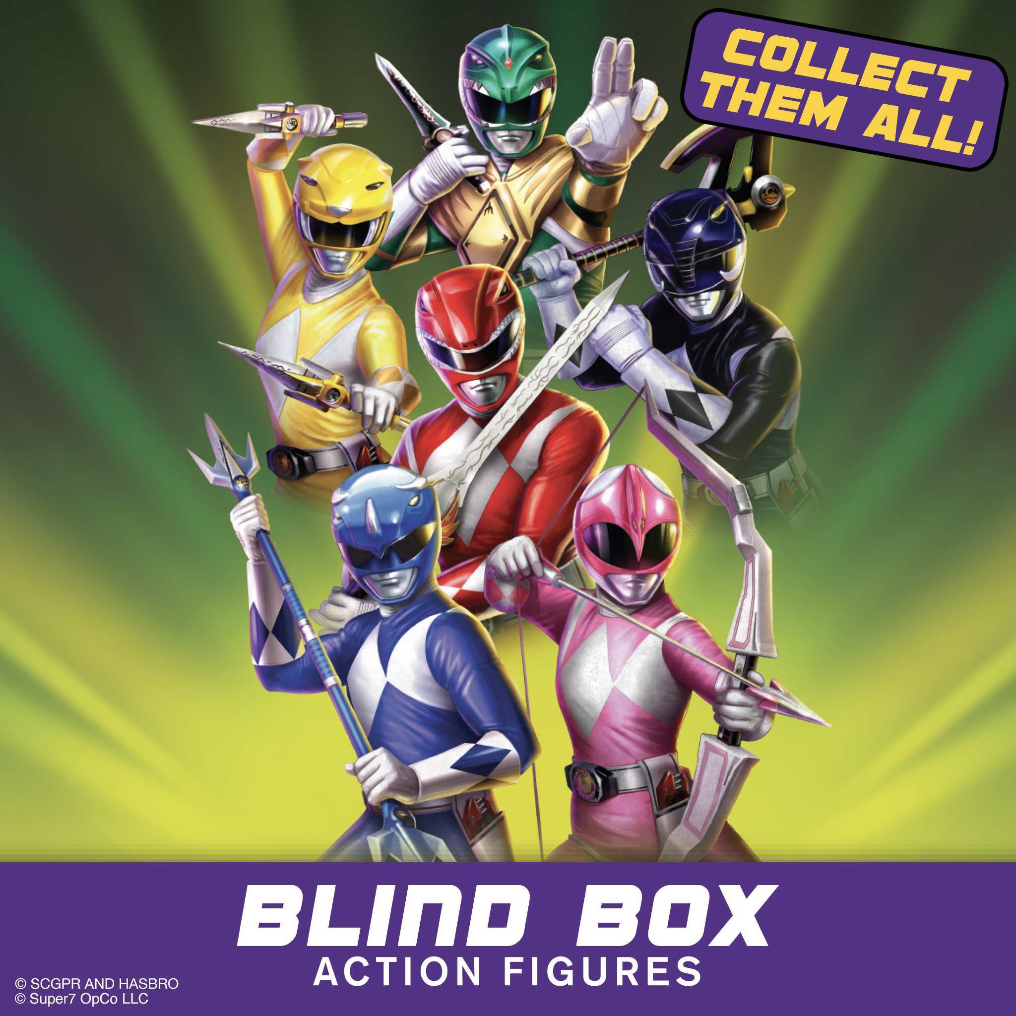 Mighty Morphin Power Rangers Blind Box Wave 01 - Blind Box Flat