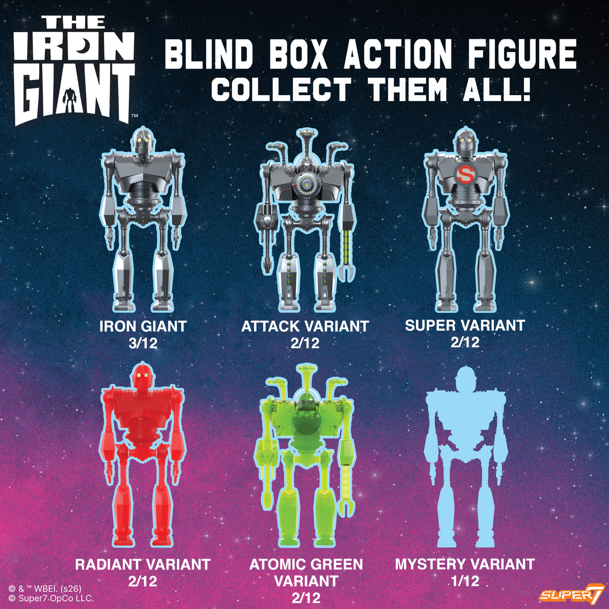 The Iron Giant Blind Box Wave 01 - Blind Box Flat