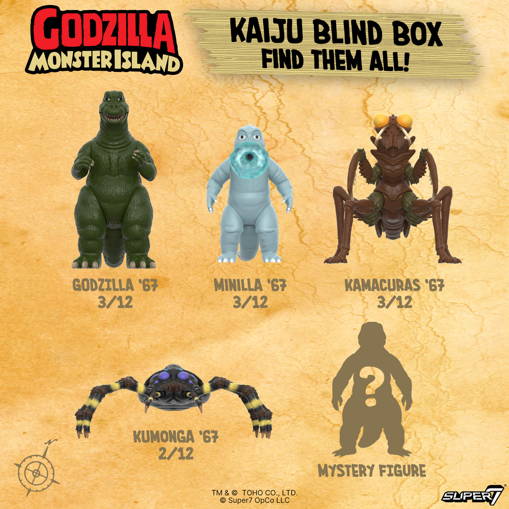 Toho Blind Box Wave 13 (Showa Monster Island) - Individual Blind Box