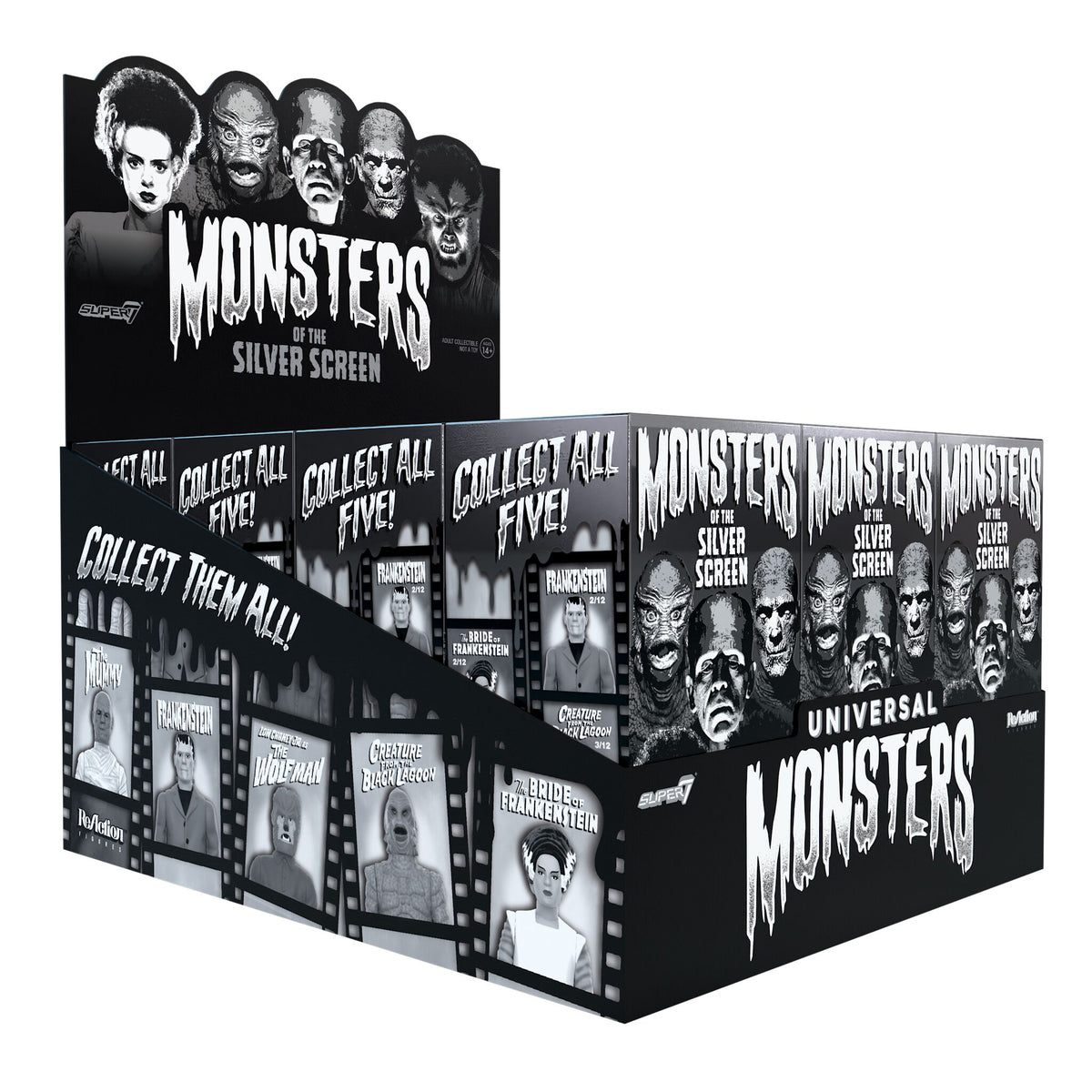 Universal Monsters Blind Box Wave 02 (Black & White)