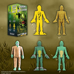 Creature from the Black Lagoon blind box figures including a mystery figure and a tropical glitter creature