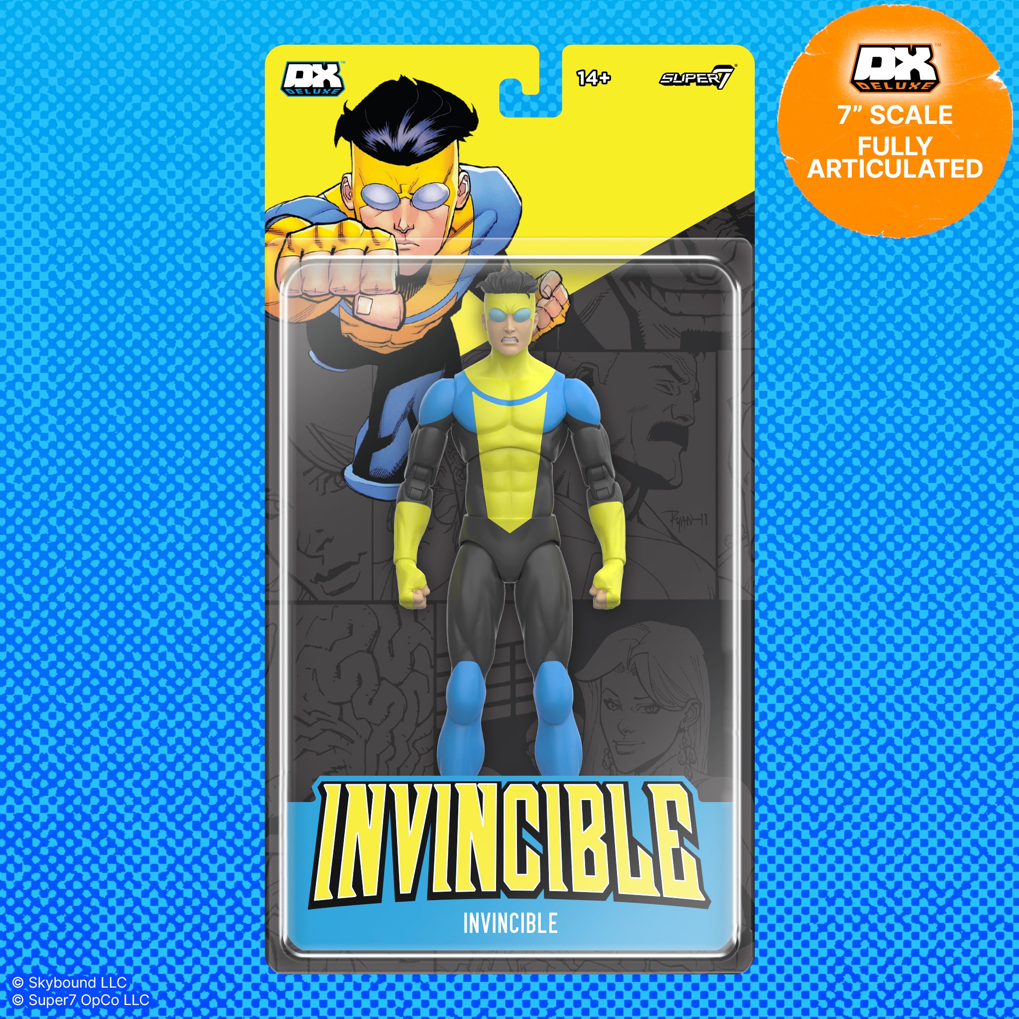 Invincible DX Deluxe 7-inch scale fully articulated action figure in packaging