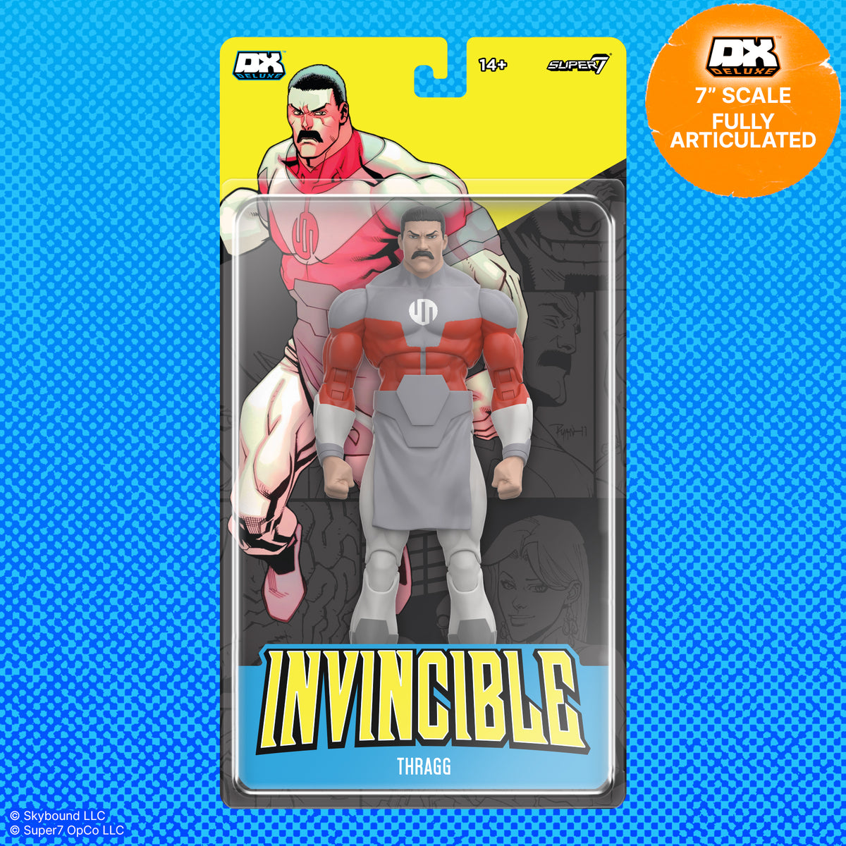 Invincible Thragg DX Deluxe 7-inch scale fully articulated action figure in packaging