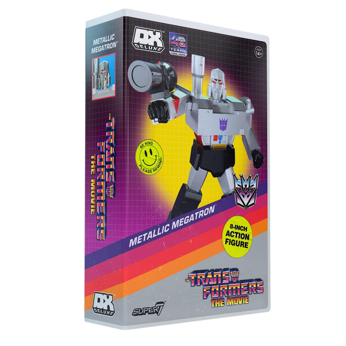 Transformers DELUXE Wave 03 (The Movie - AMZ) - Megatron (Metallic, VHS, The Movie)