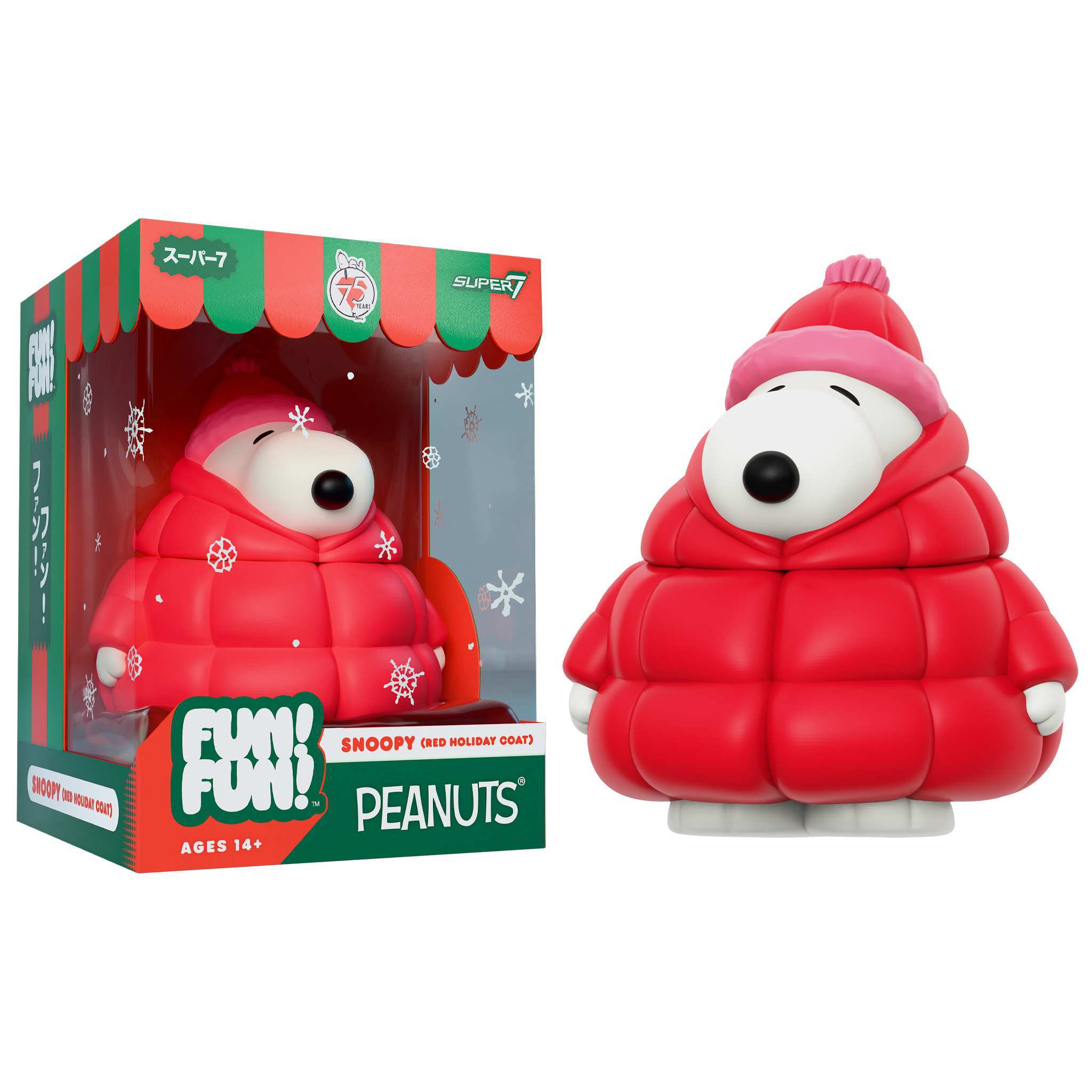 Peanuts FUN! FUN! Wave 03 (Holiday) - Snoopy (Red Holiday Coat)