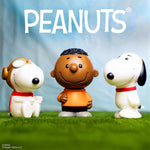 Snoopy Flying Ace, Franklin, and Snoopy Walking figures from Peanuts FUN! FUN! Wave 2