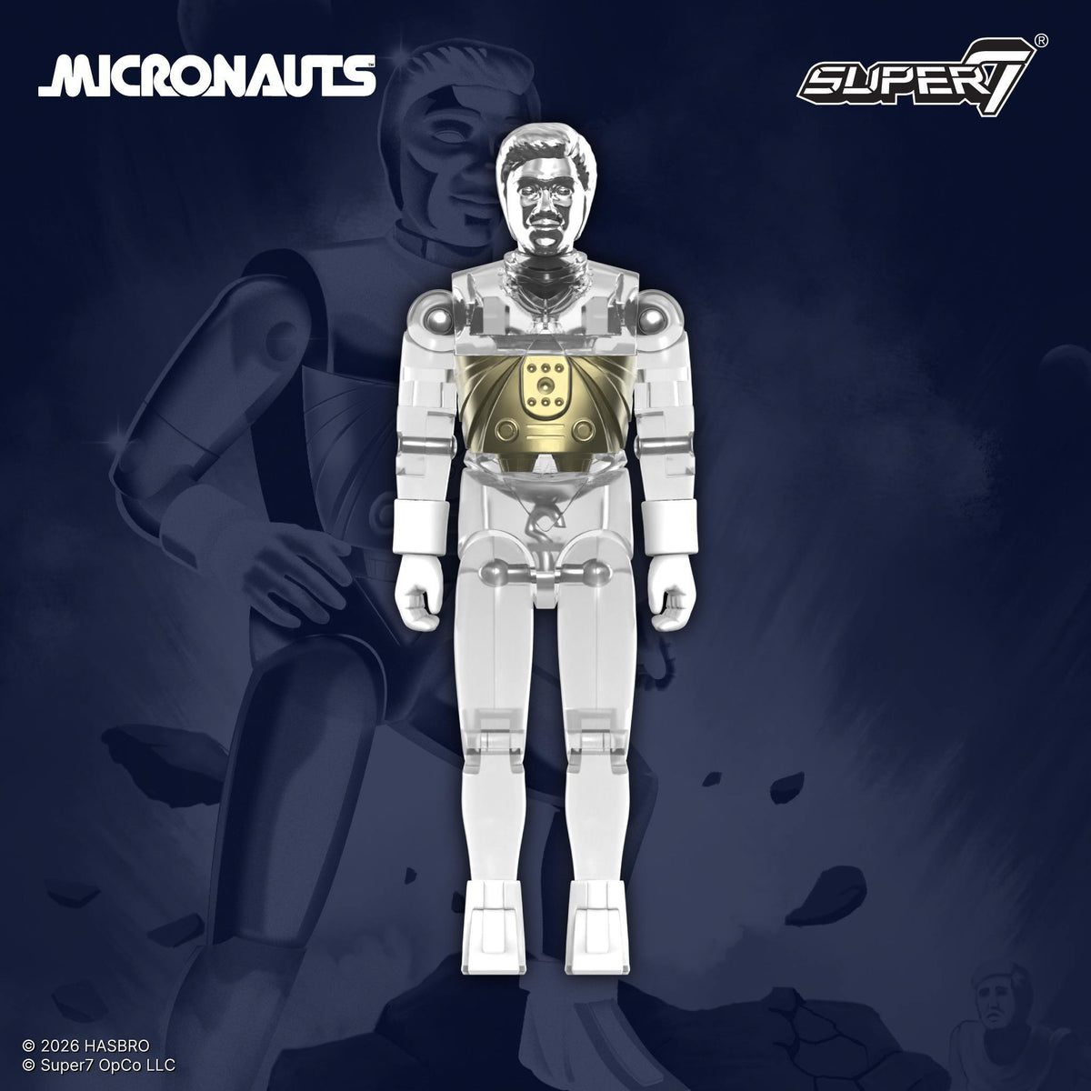 Micronauts ReAction+ Wave 06 - Acroyear & Time Traveler (Clear)