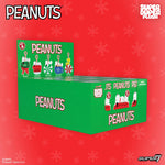 Peanuts Super Duper Plush holiday keychains blind box display case