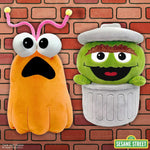 Oscar the Grouch and Yip Yip plush toys from Sesame Street Super Duper Plush Wave 3