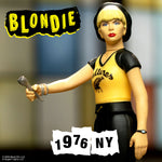 Blondie ReAction Figure with microphone, wearing a black beret, yellow shirt, and black pants