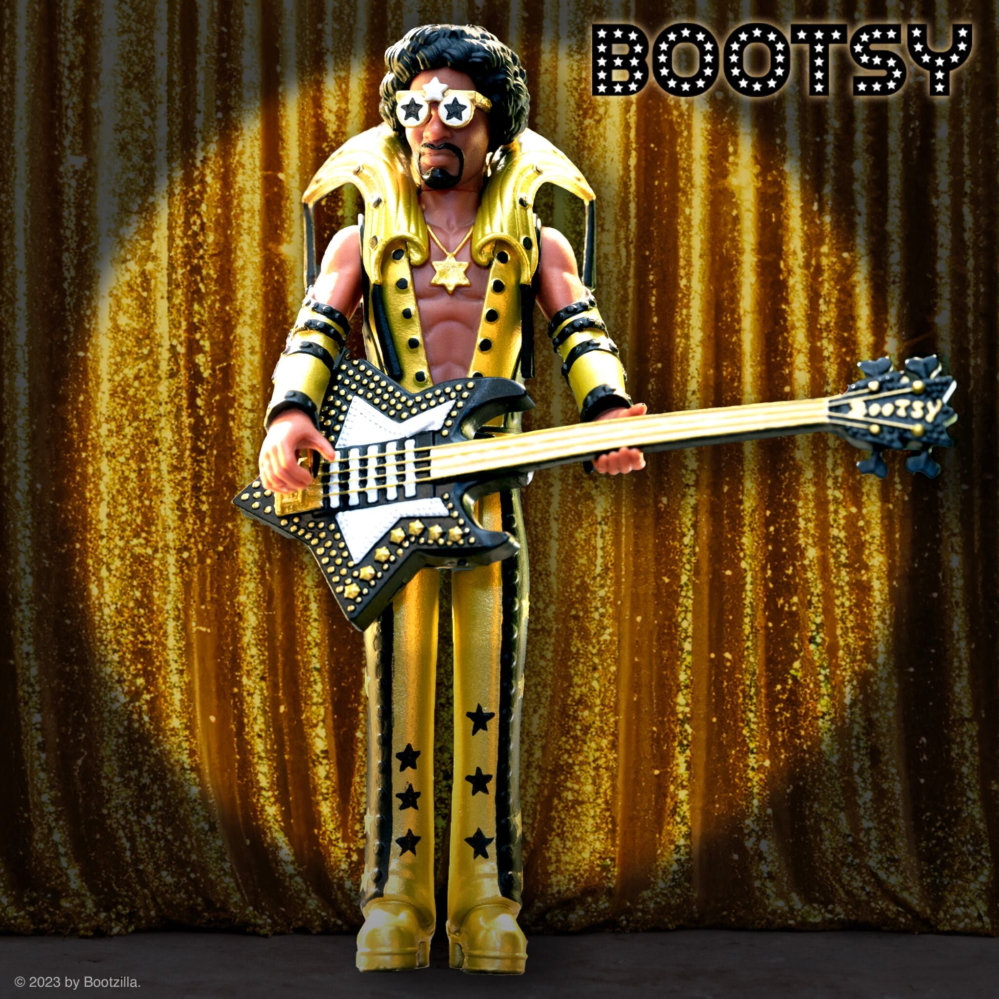 Bootsy Collins ReAction Figures Wave 02 - Bootsy Collins (Black and Gold)