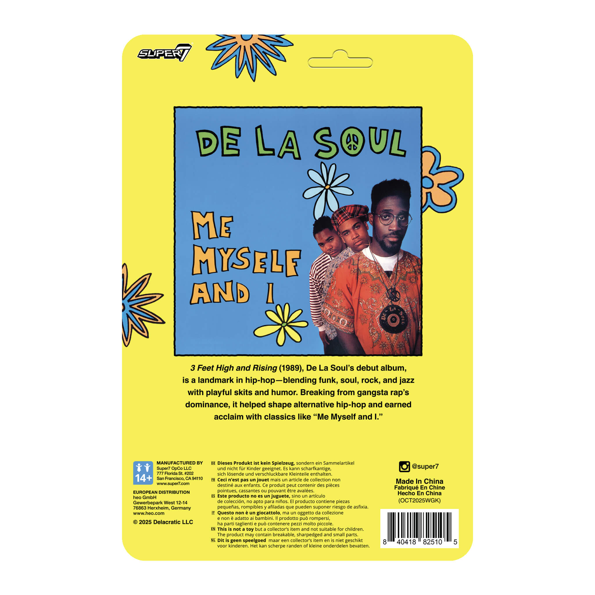 De La Soul ReAction Figures Wave 01 - Vincent "Maseo" Mason (Me, Myself & I)