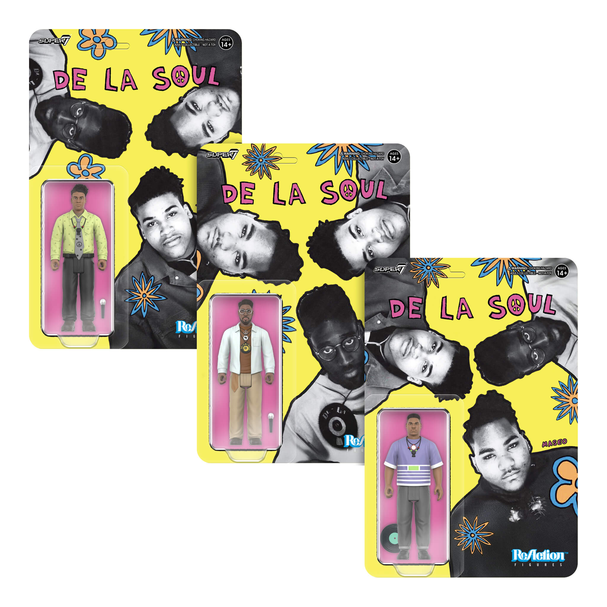 De La Soul ReAction Wave 1 - Me, Myself & I 3 pack