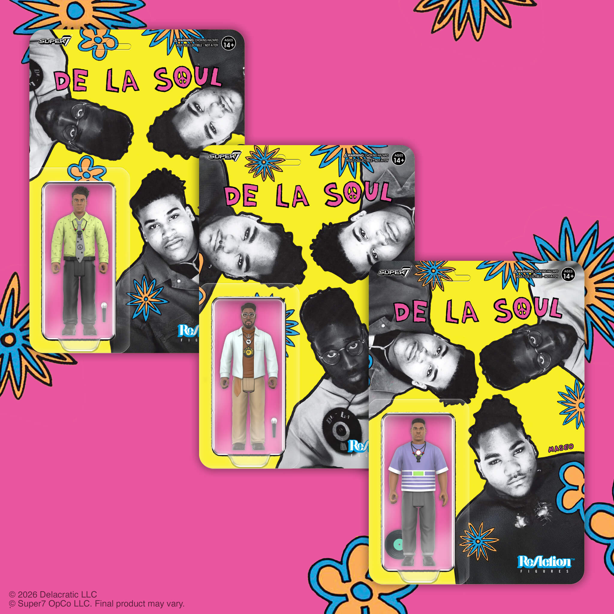 De La Soul ReAction Wave 1 - Me, Myself & I 3 pack