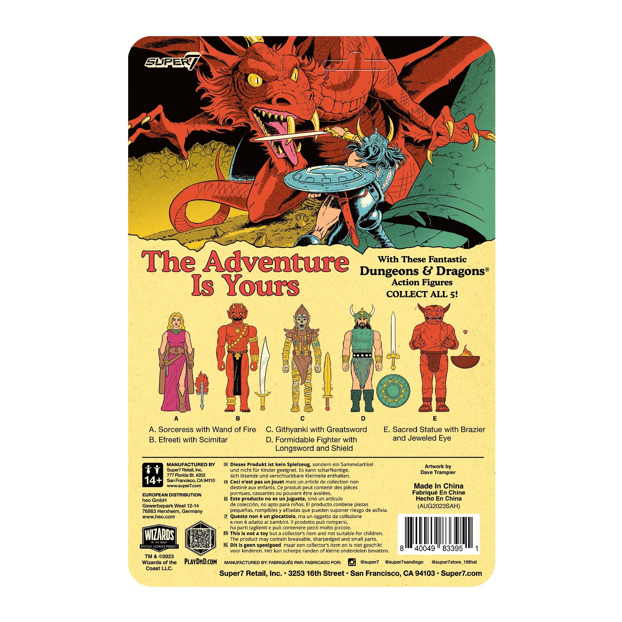 Dungeons and Dragons ReAction Figures Wave 03 - Sacred Statue (Player's Handbook)
