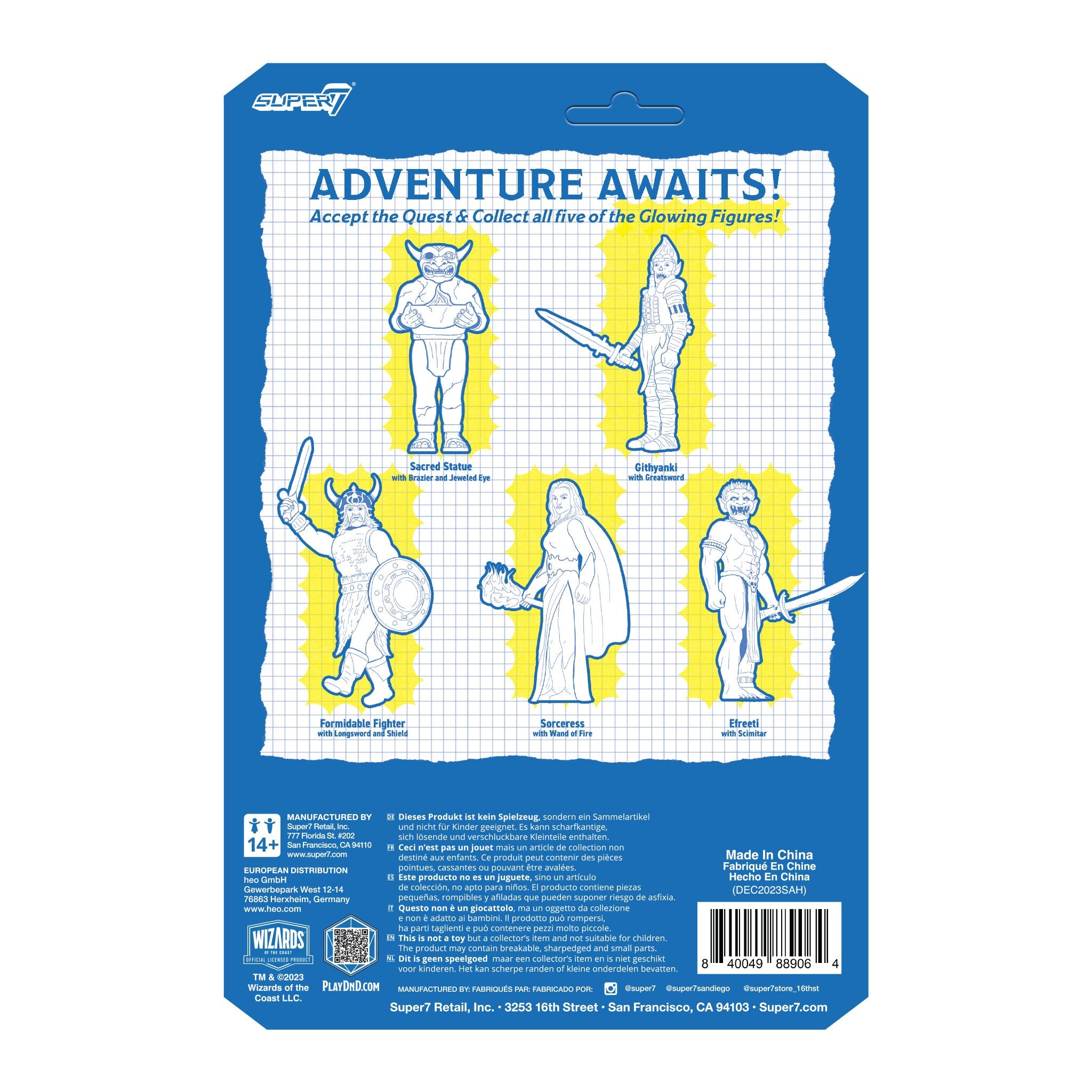 Dungeons and Dragons ReAction Figures Wave 04 - Red Box Fighter  (Glow)