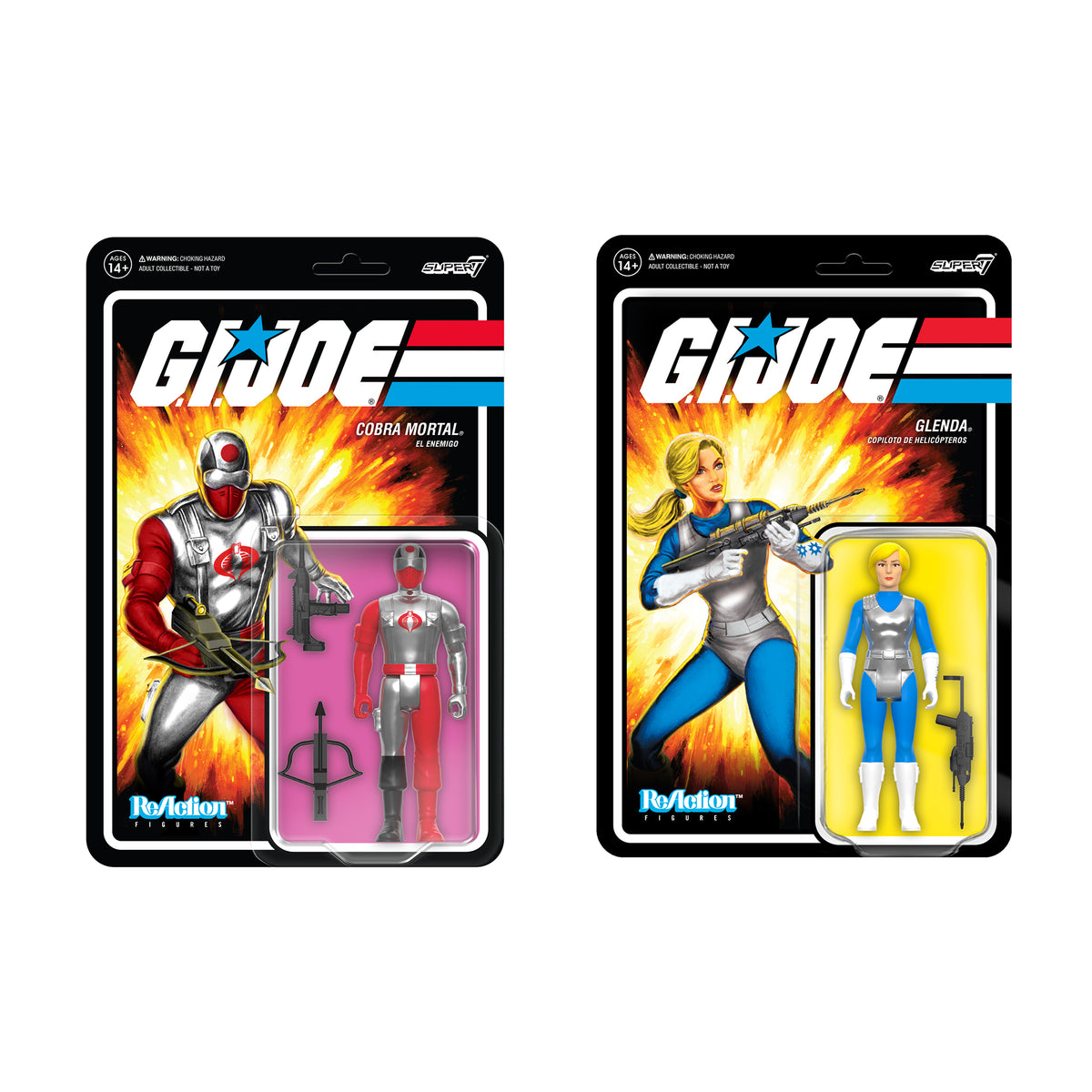 Joe ReAction Figures Cobra Mortal Glenda (Special Air Intelli