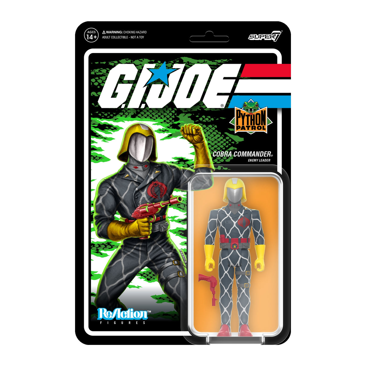 Joe ReAction Figures Wave Python Patrol Cobra Commander